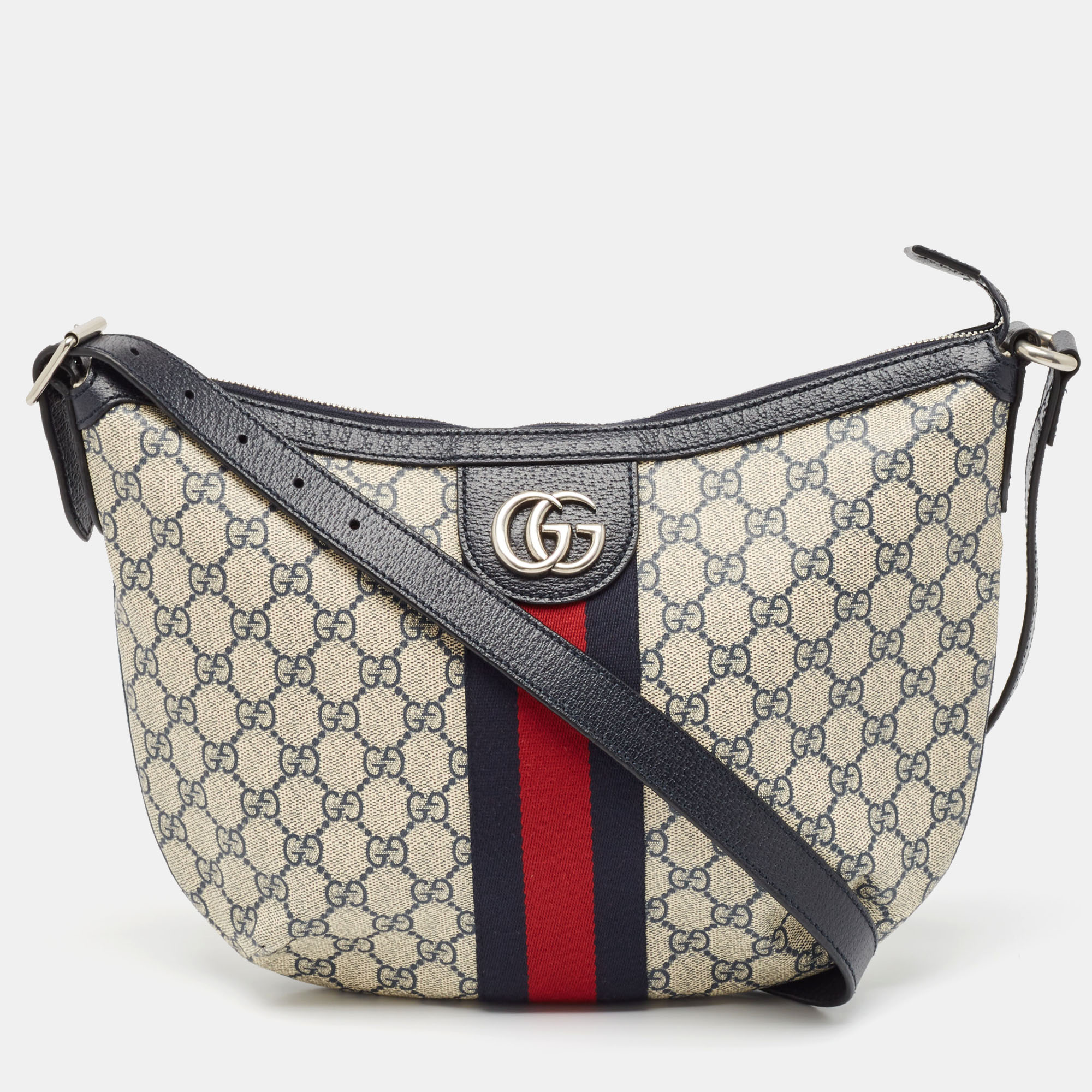 

Gucci Blue/Beige GG Supreme Canvas  Ophidia Crossbody Bag