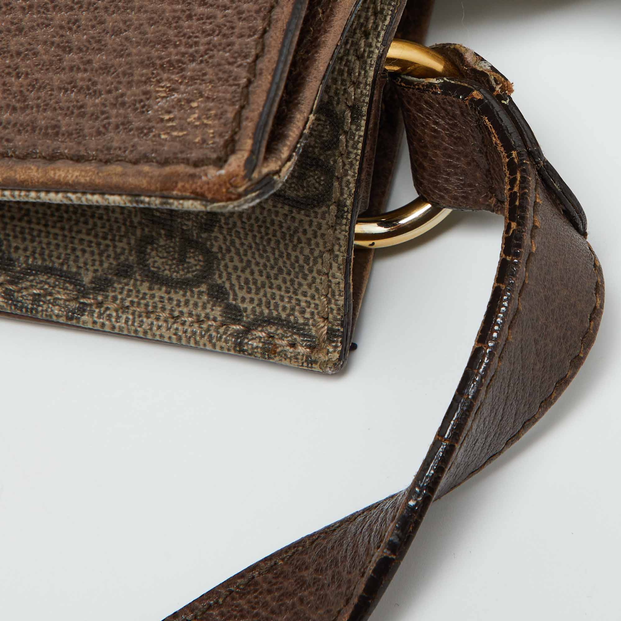 Gucci Beige/Brown GG Supreme Canvas and Leather Neo Vintage Tote 