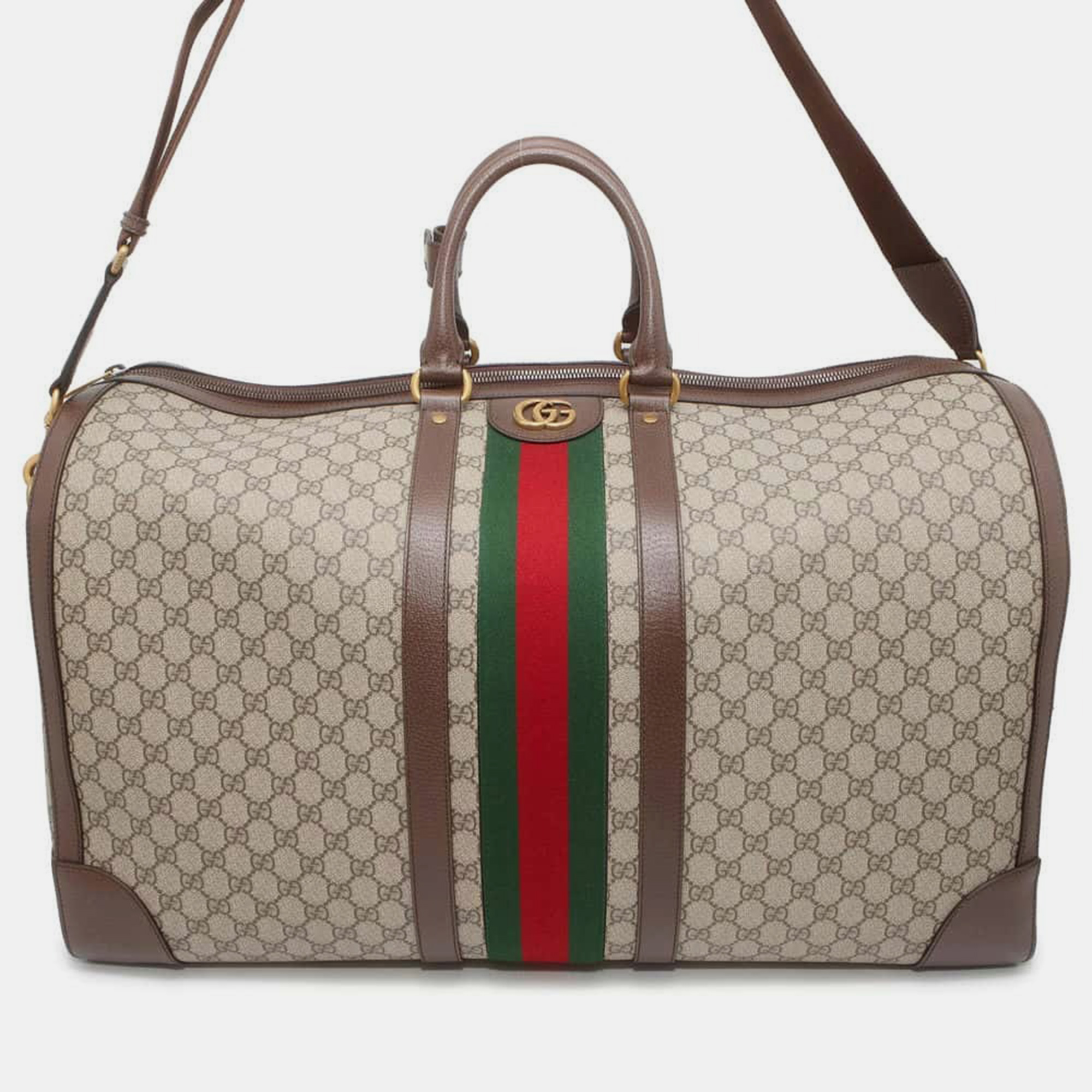 

Gucci Beige/Brown GG Supreme Canvas Travel Bag