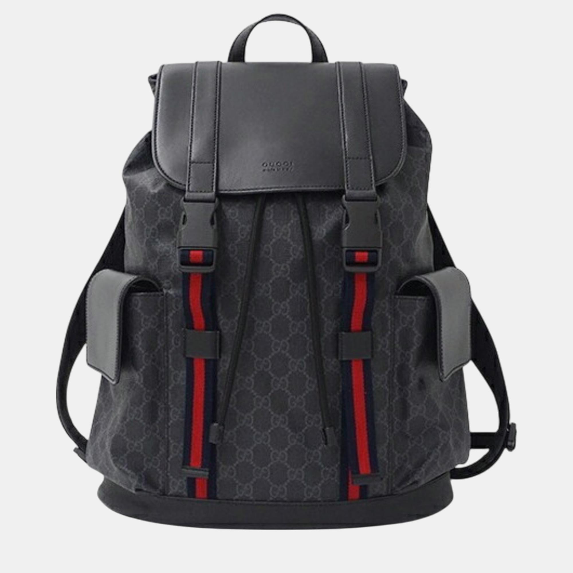 

Gucci Black GG Supreme Backpack