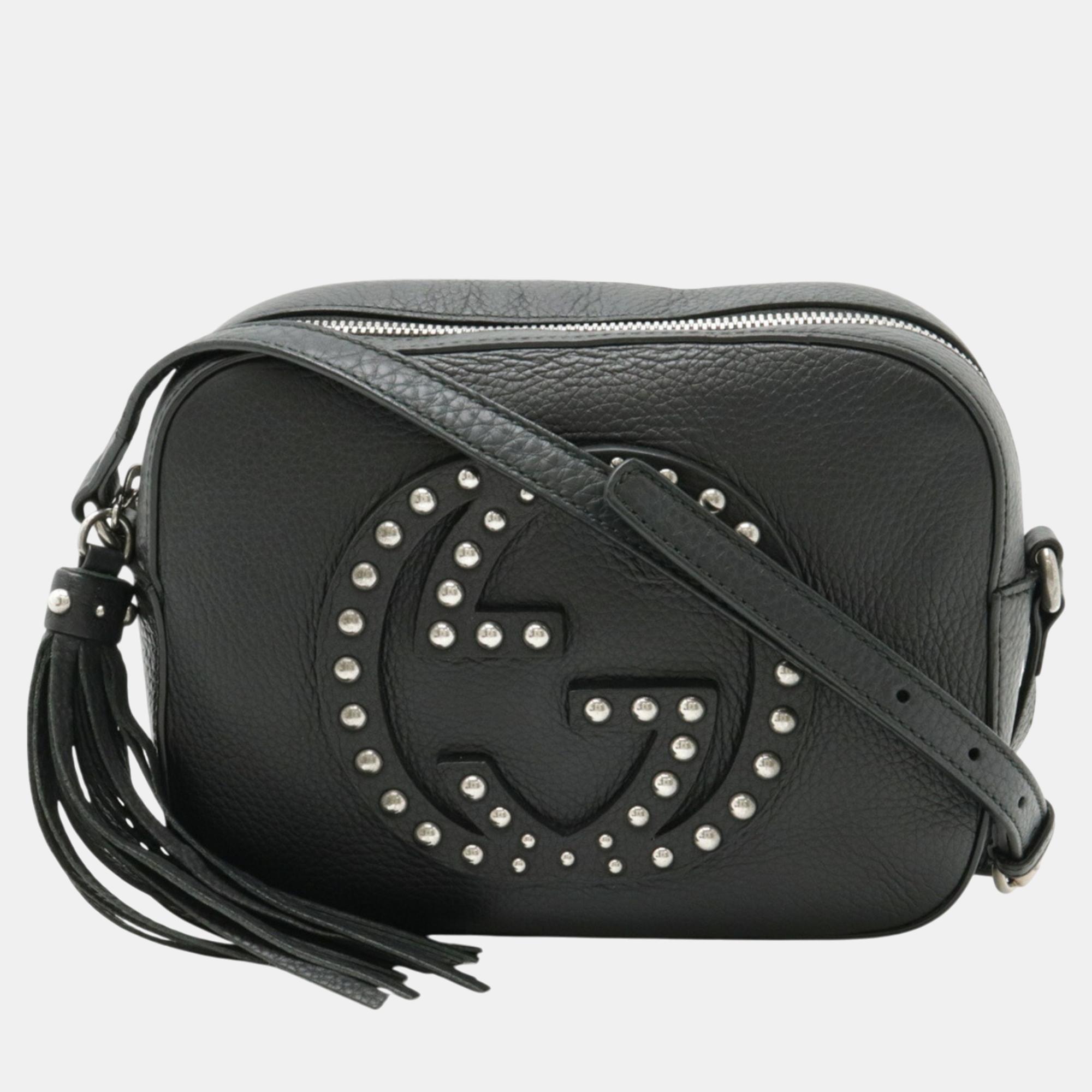 

Gucci Black Leather Soho Tassel Disco Bag