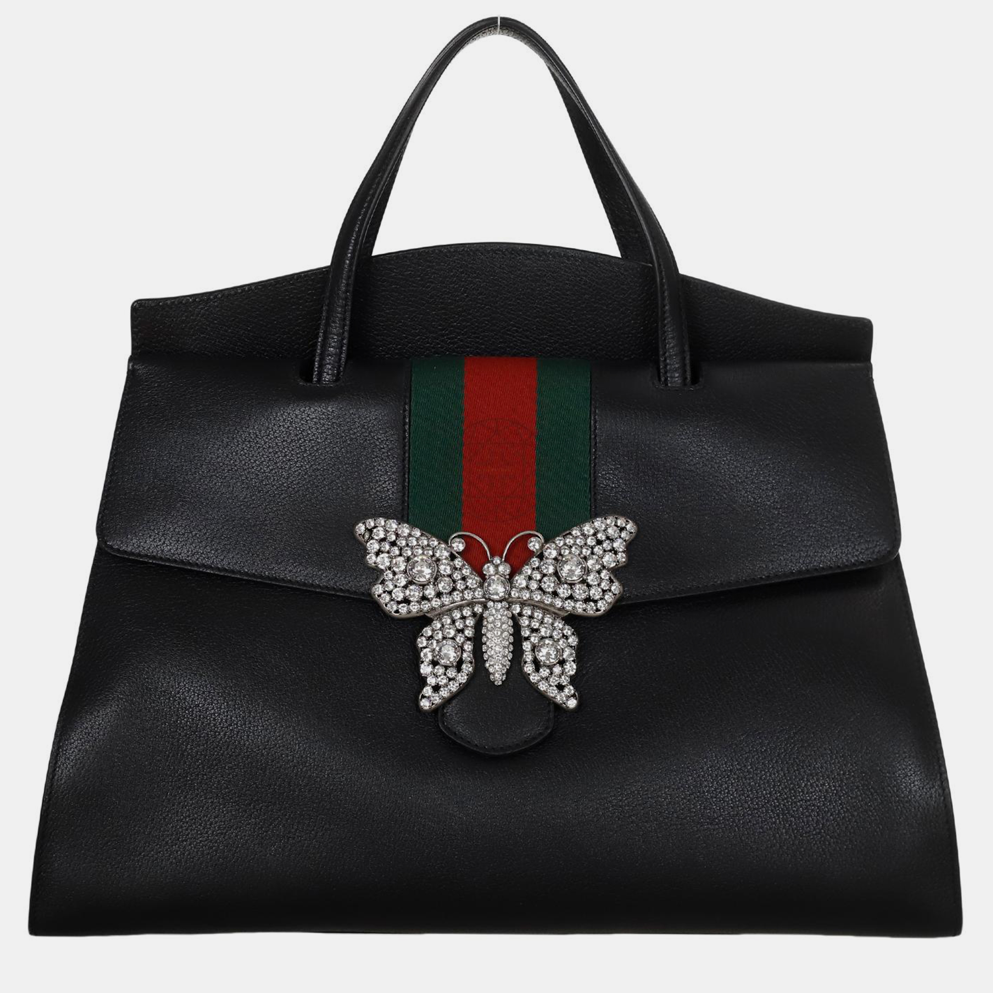 

Gucci Crystal Butterfly Linea Totem Bag, Black