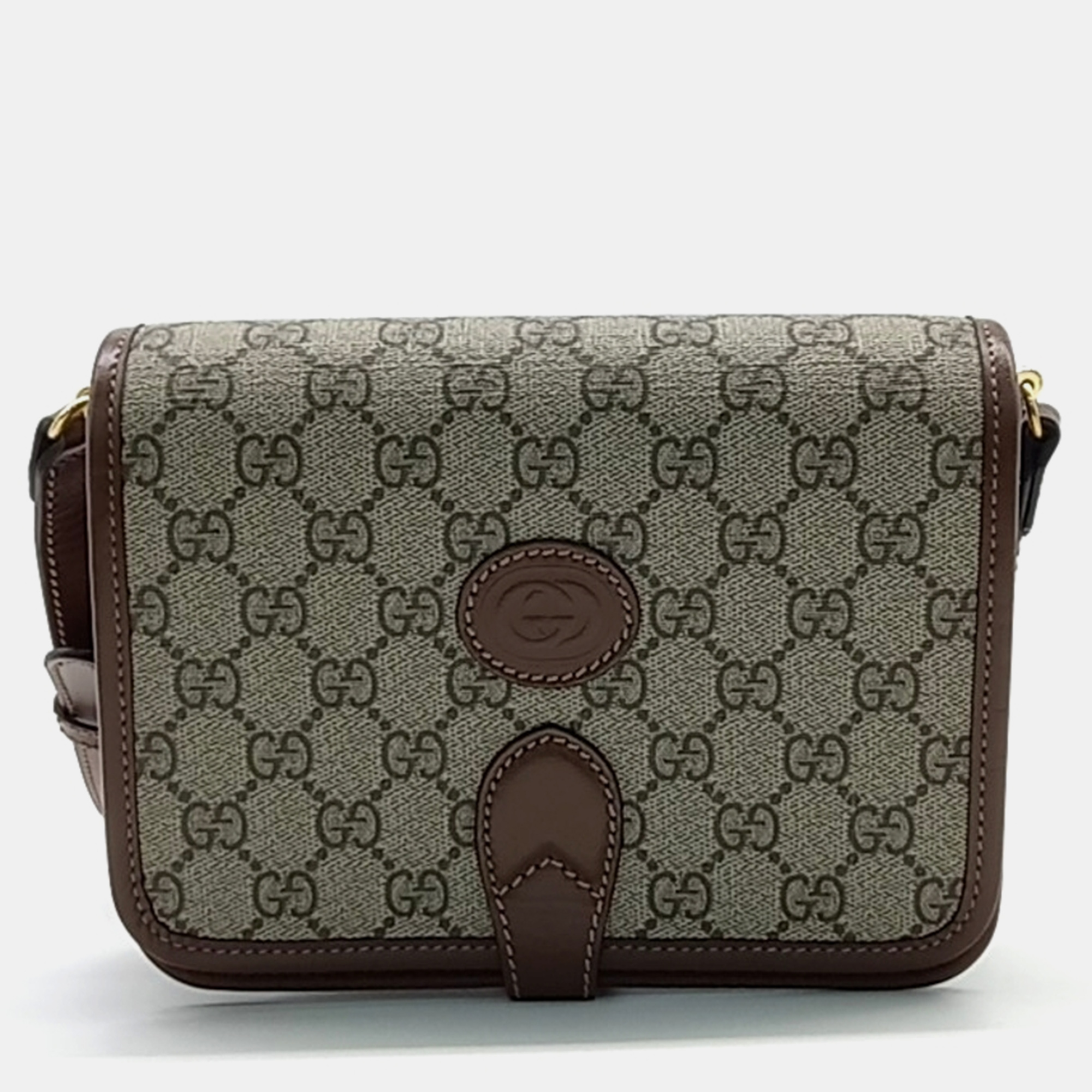 

Gucci Interlocking G Mini Shoulder Bag, Brown