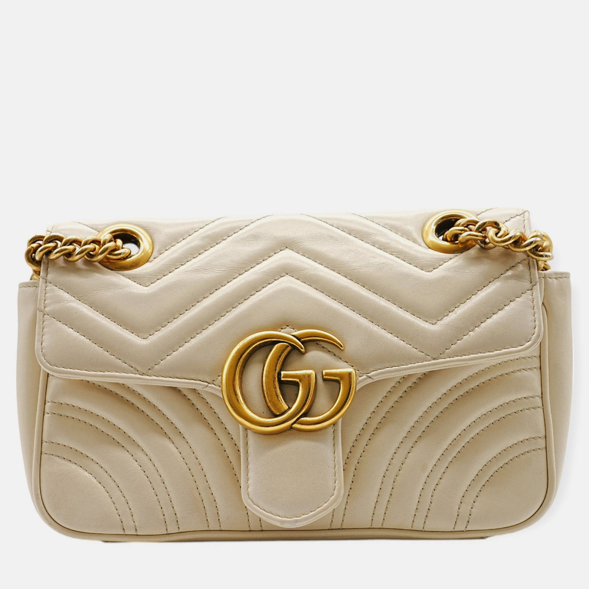 

Gucci Marmont White Small Shoulder Bag
