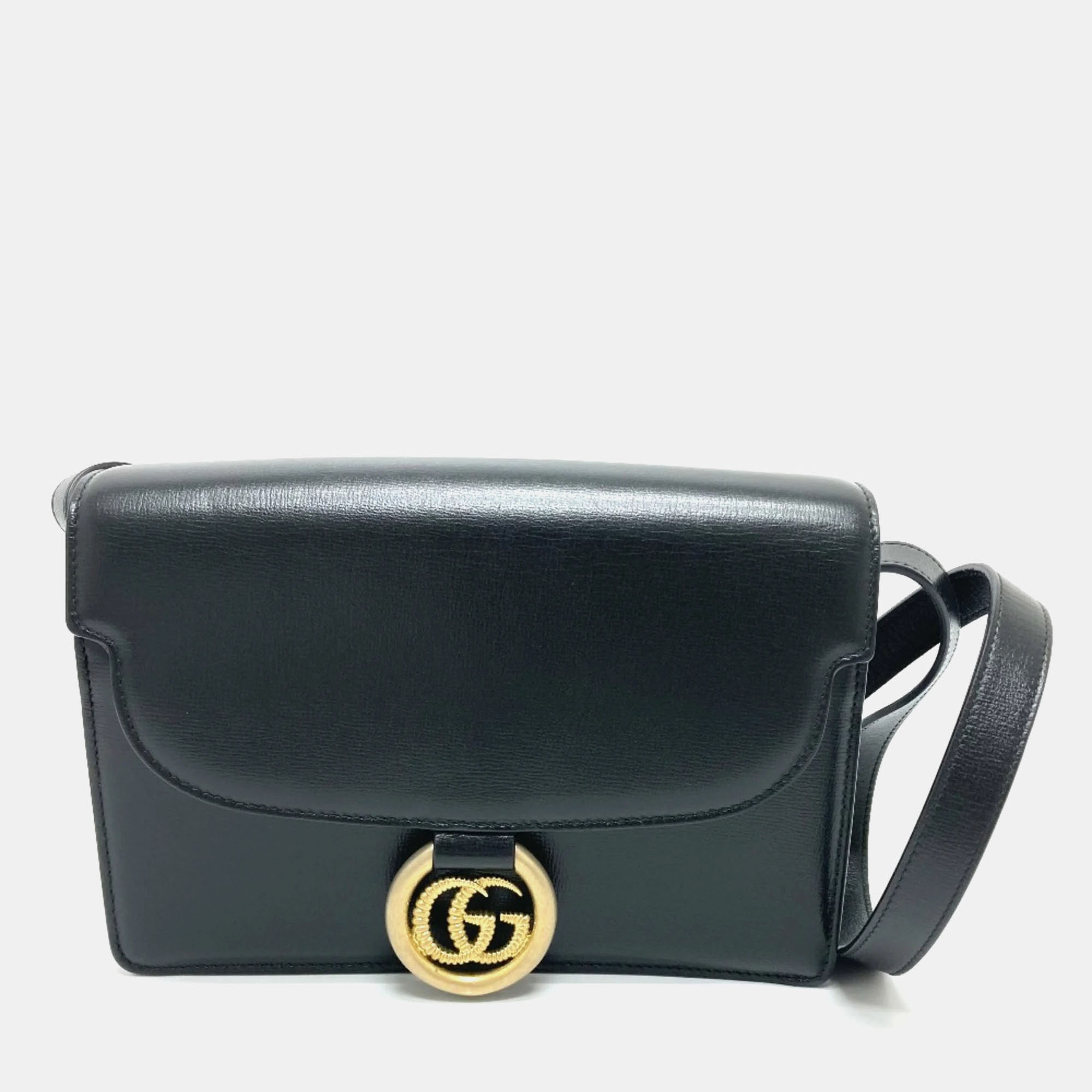 

Gucci Black GG Marmont bag shawl Crossbody Bag