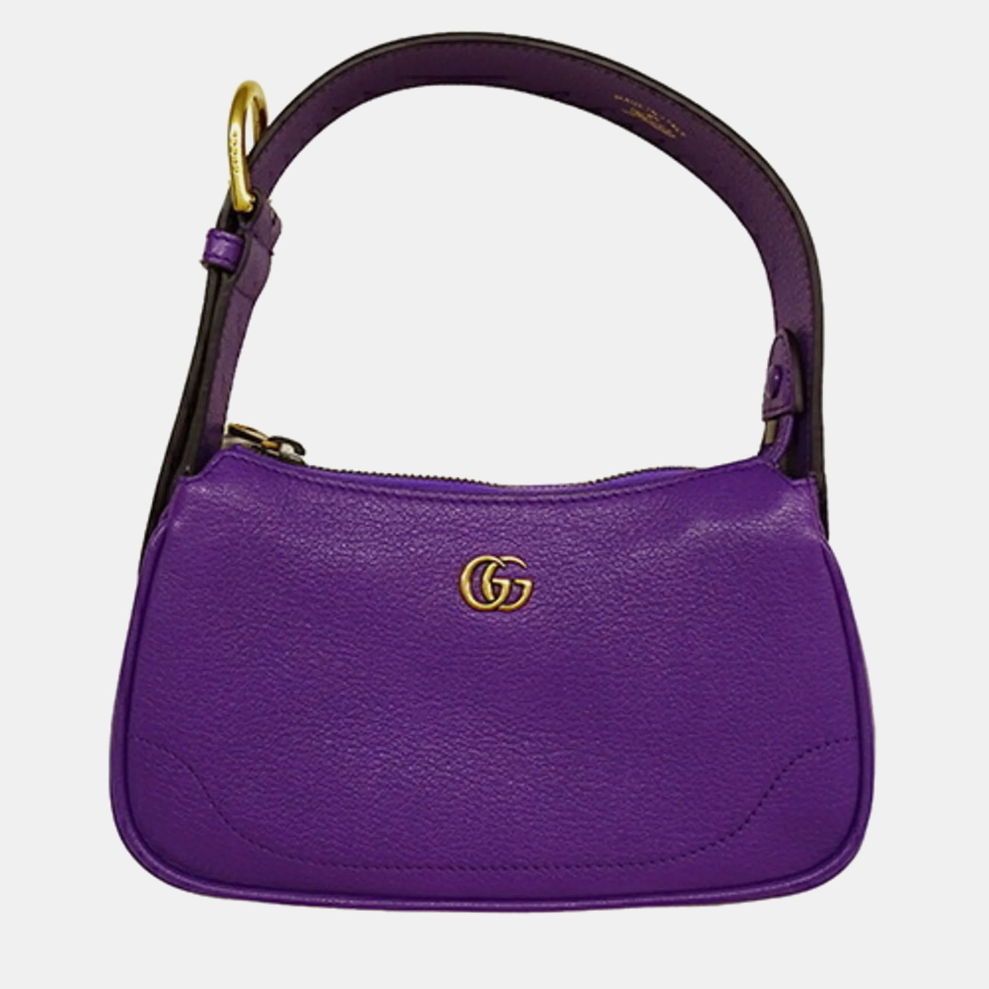 

Gucci Leather Purple GG Marmont Aphrodite Bag