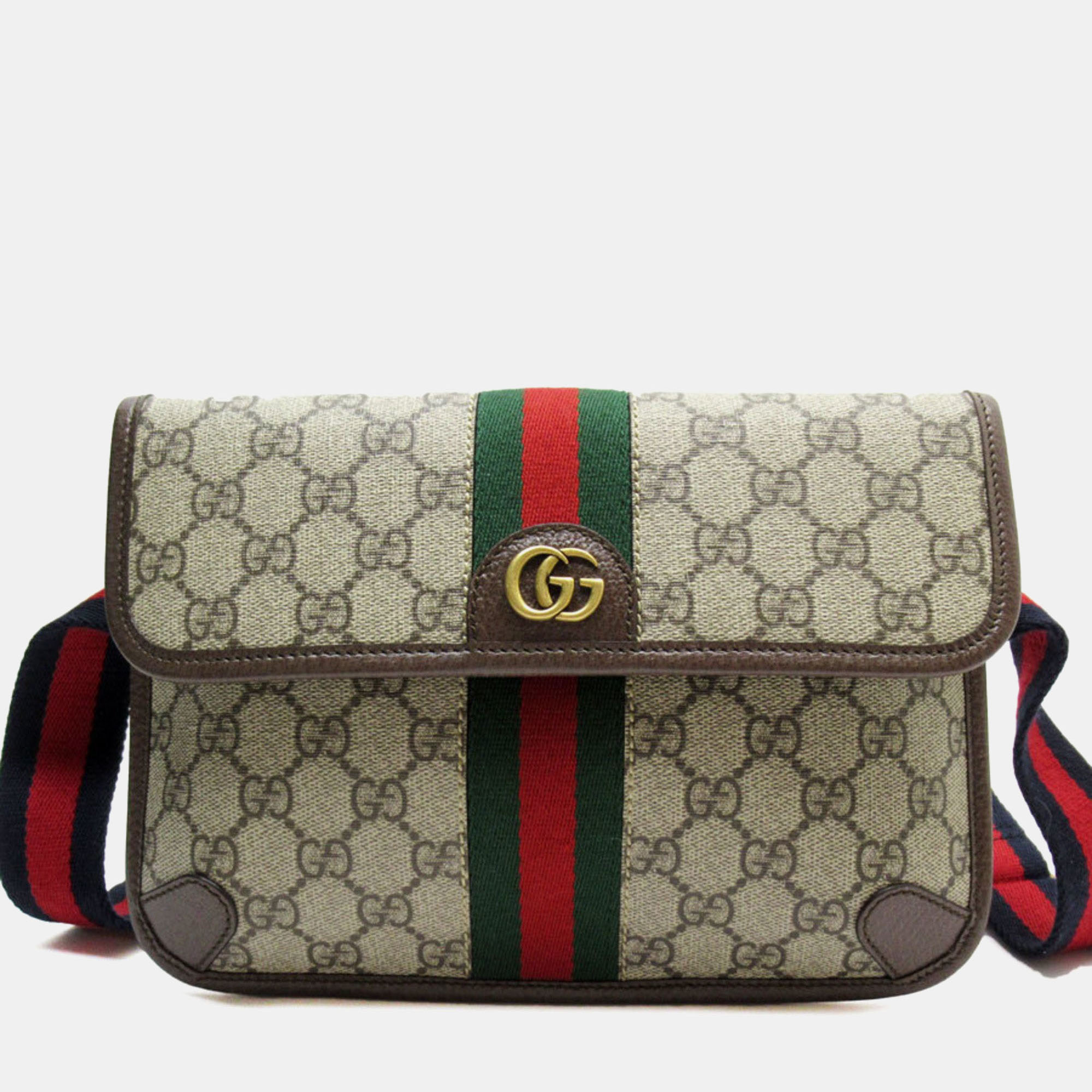 

Gucci Beige Brown GG Supreme Body Bag