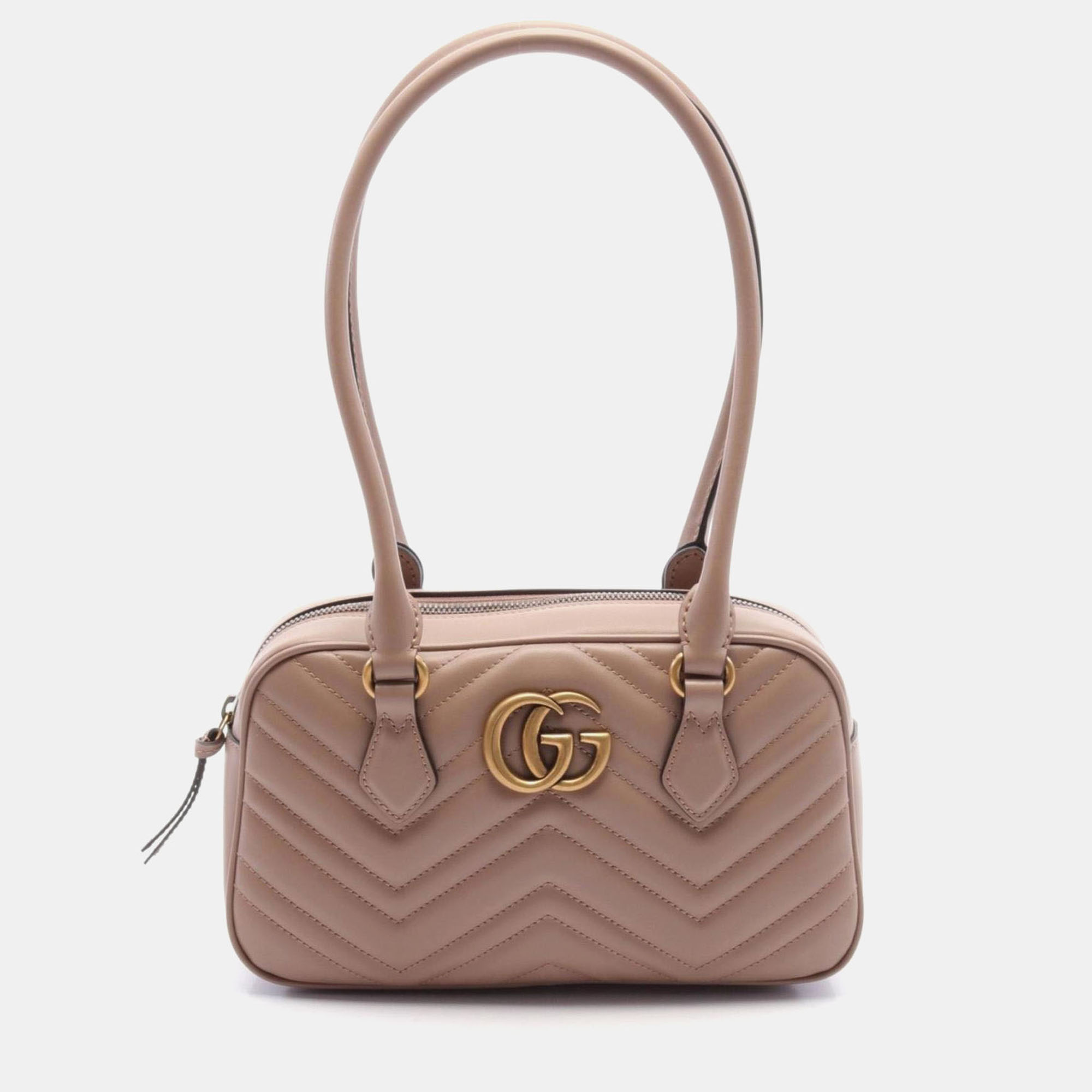 

Gucci Leather Pink GG Marmont Small Handbag