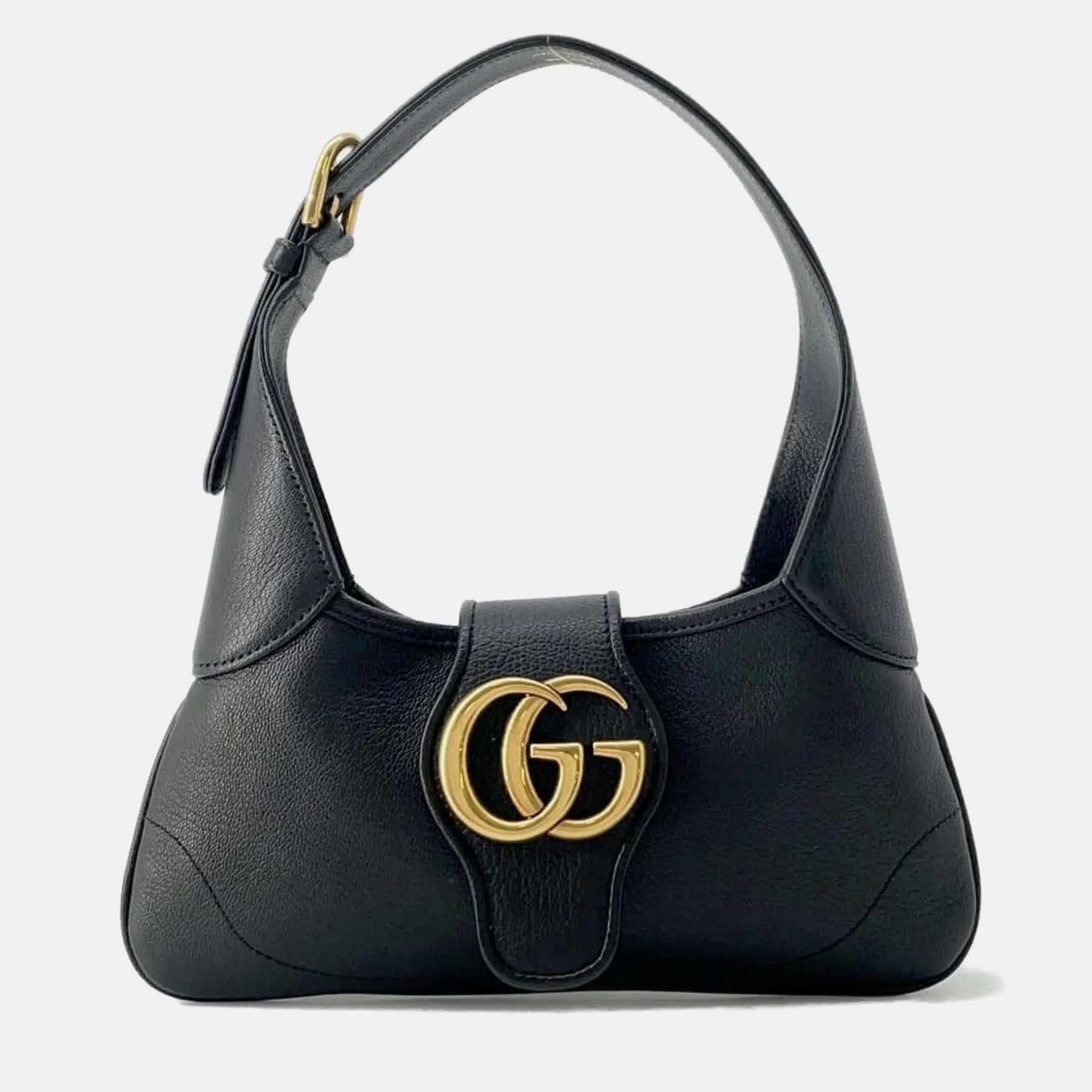 

Gucci Leather Black GG Marmont Aphrodite Shoulder Bag