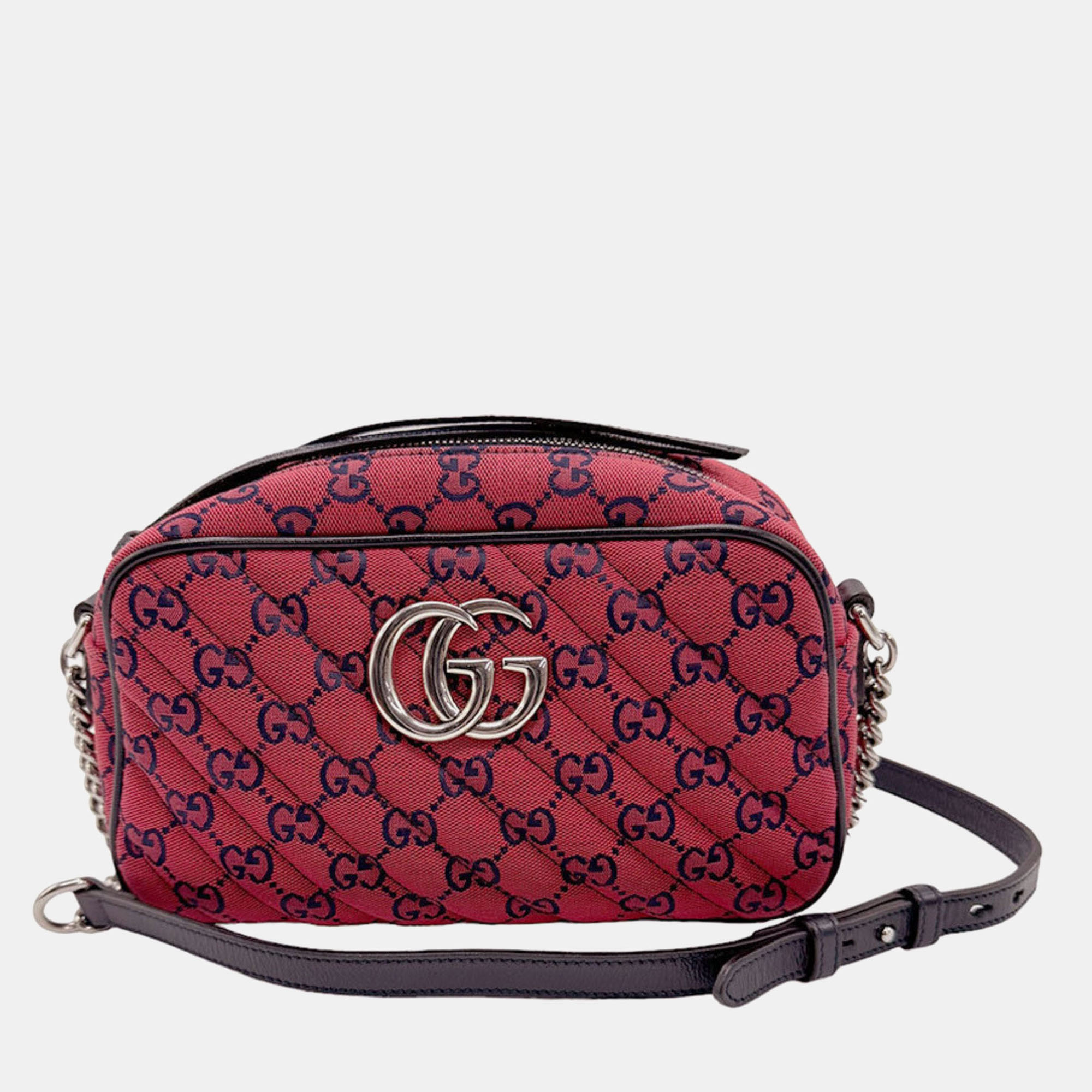 

Gucci Canvas Red GG Marmont Shoulder Bag