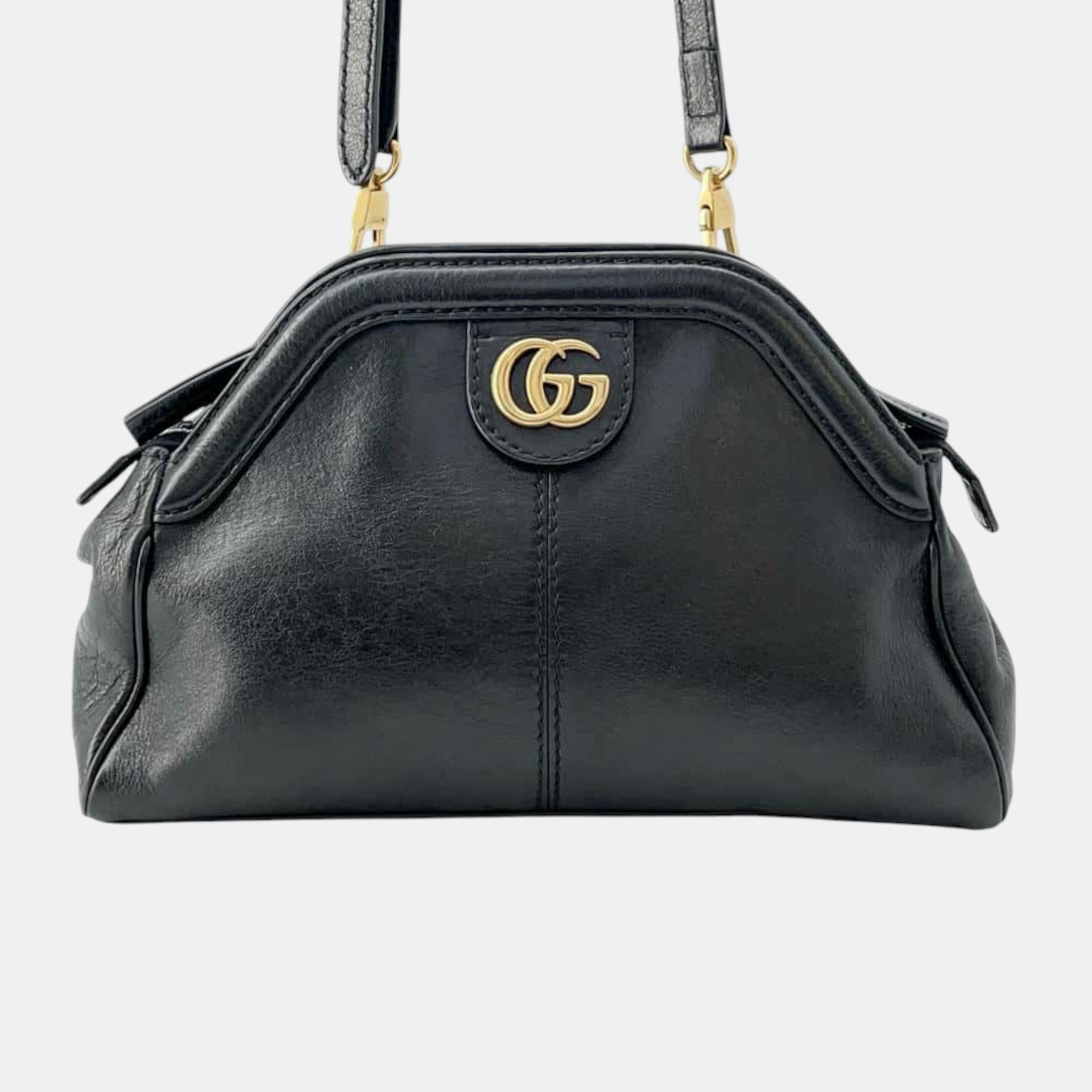 

Gucci Black Leather Liber Small Shoulder Bag