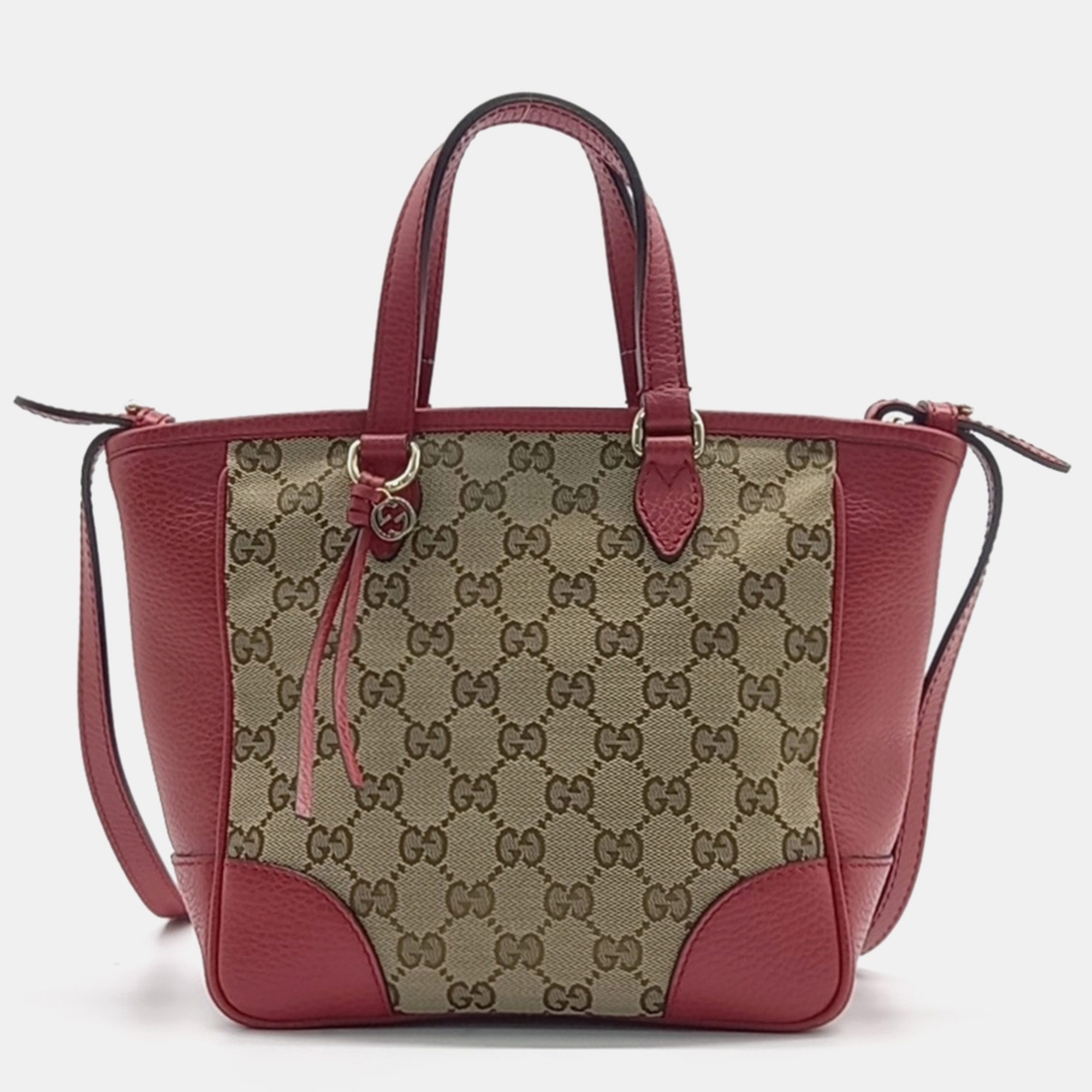 

Gucci jacquard tote and shoulder bag, Beige