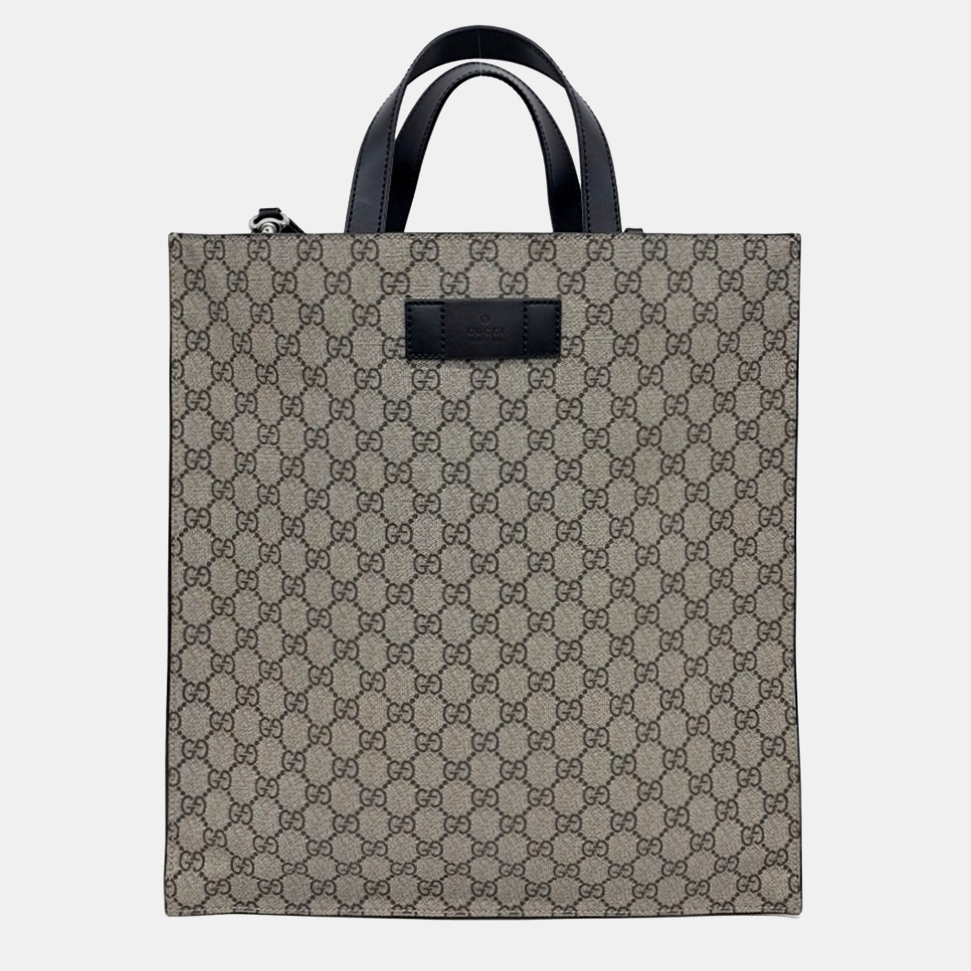 

Gucci Supreme PVC tote and shoulder bag, Beige