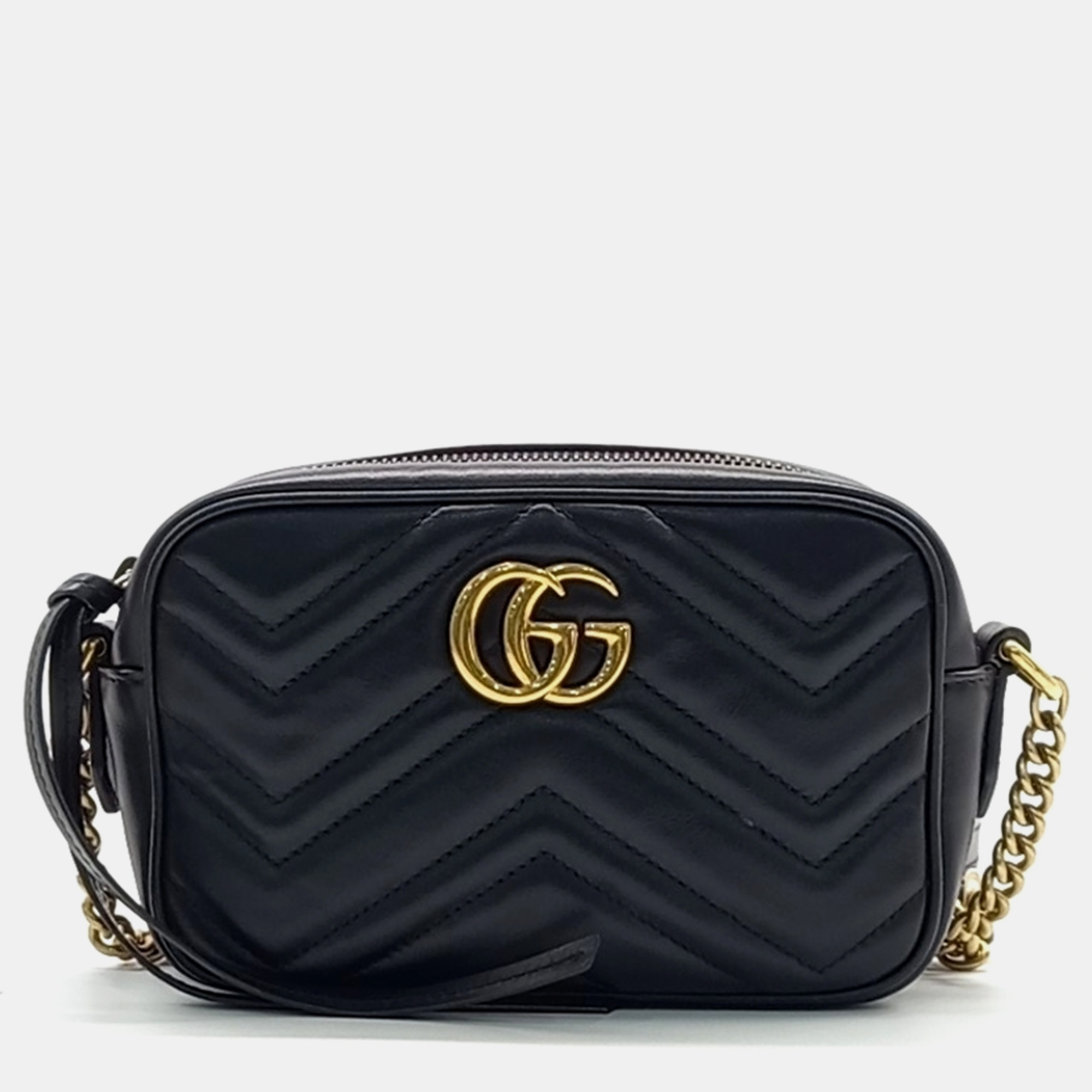 

Gucci Marmont Matelasse Mini Crossbody Bag, Black