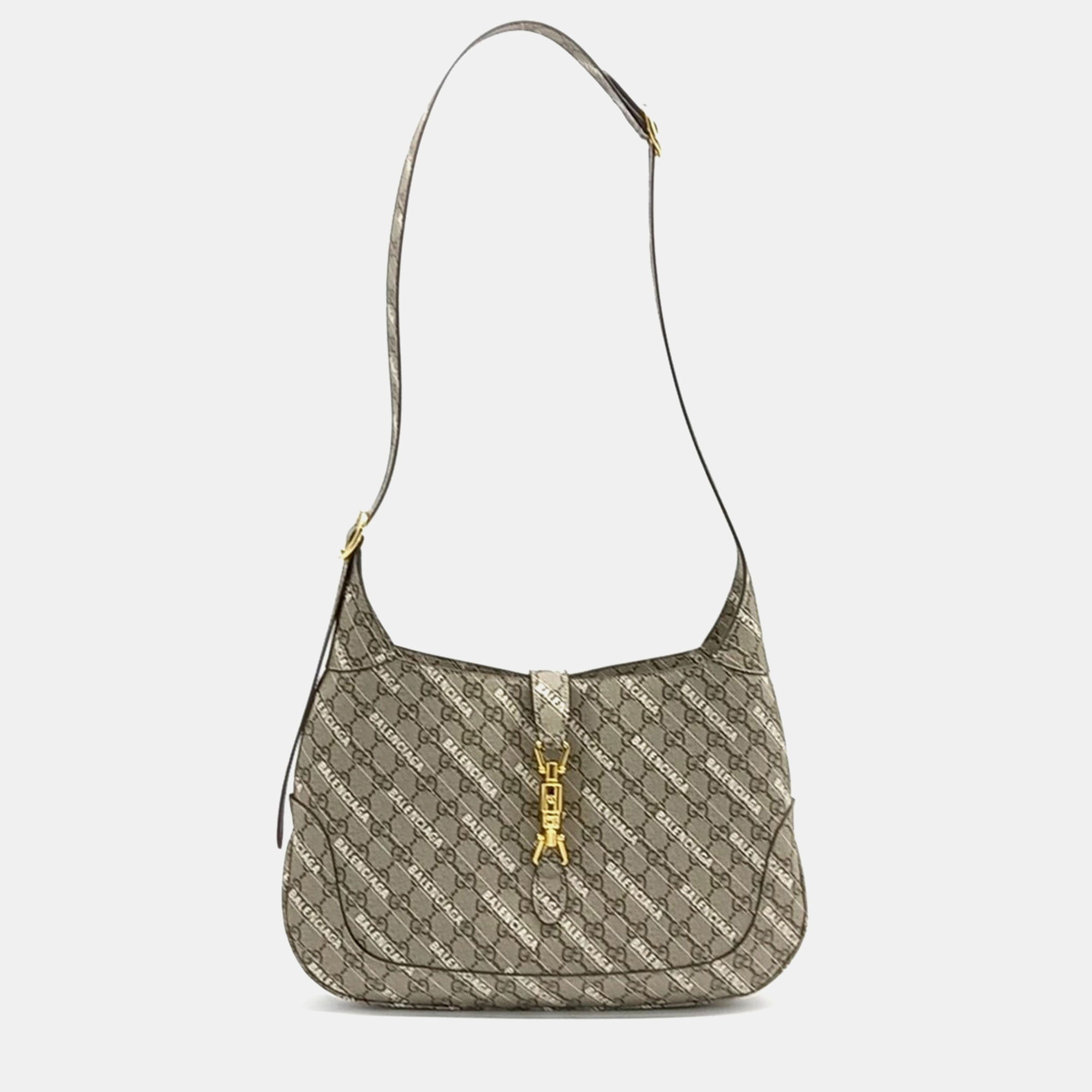 

Gucci X Balenciaga Hacker Project Jackie 1961 Medium Hobo Bag, Beige