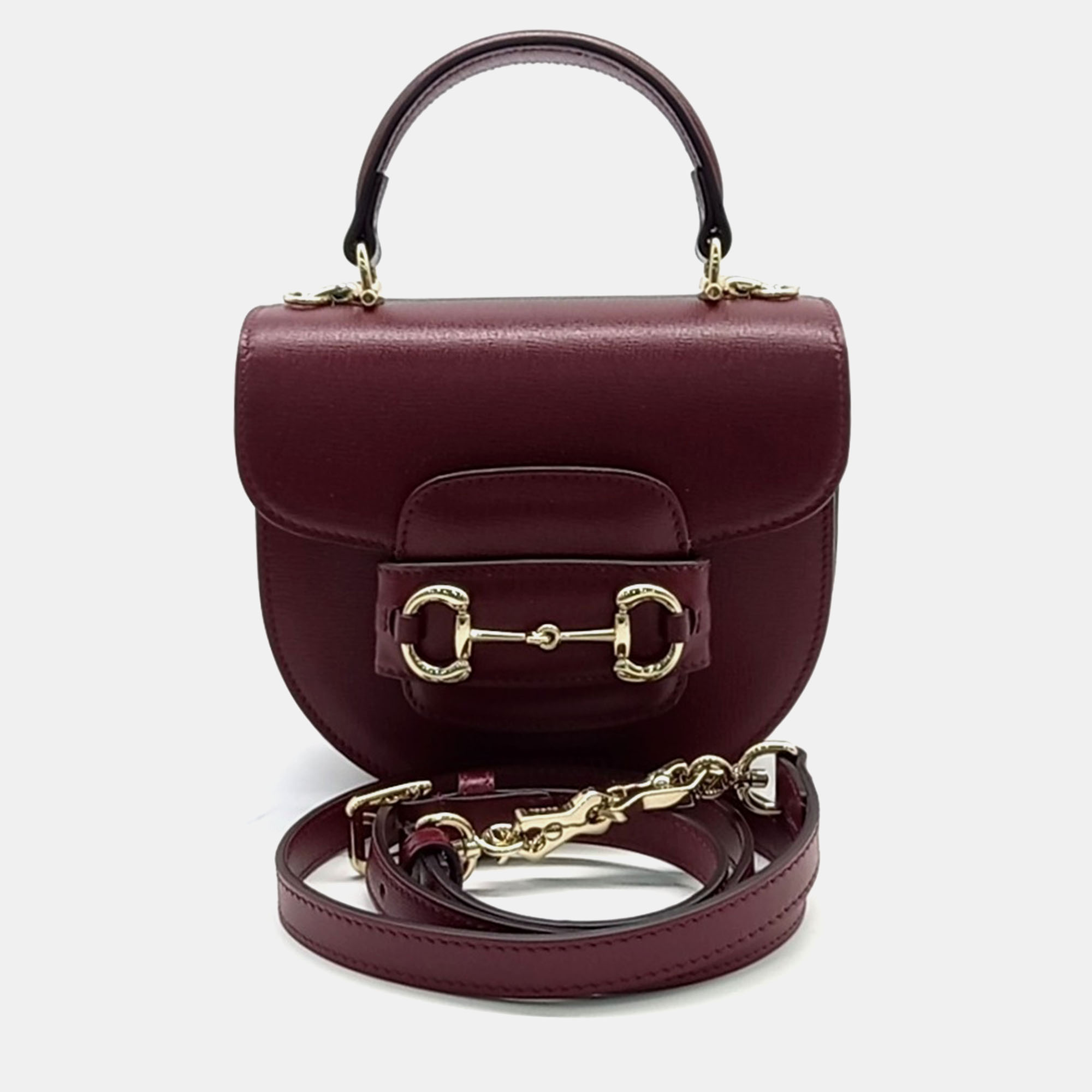 

Gucci 1955 Horsebit Mini Top Handle Bag, Red