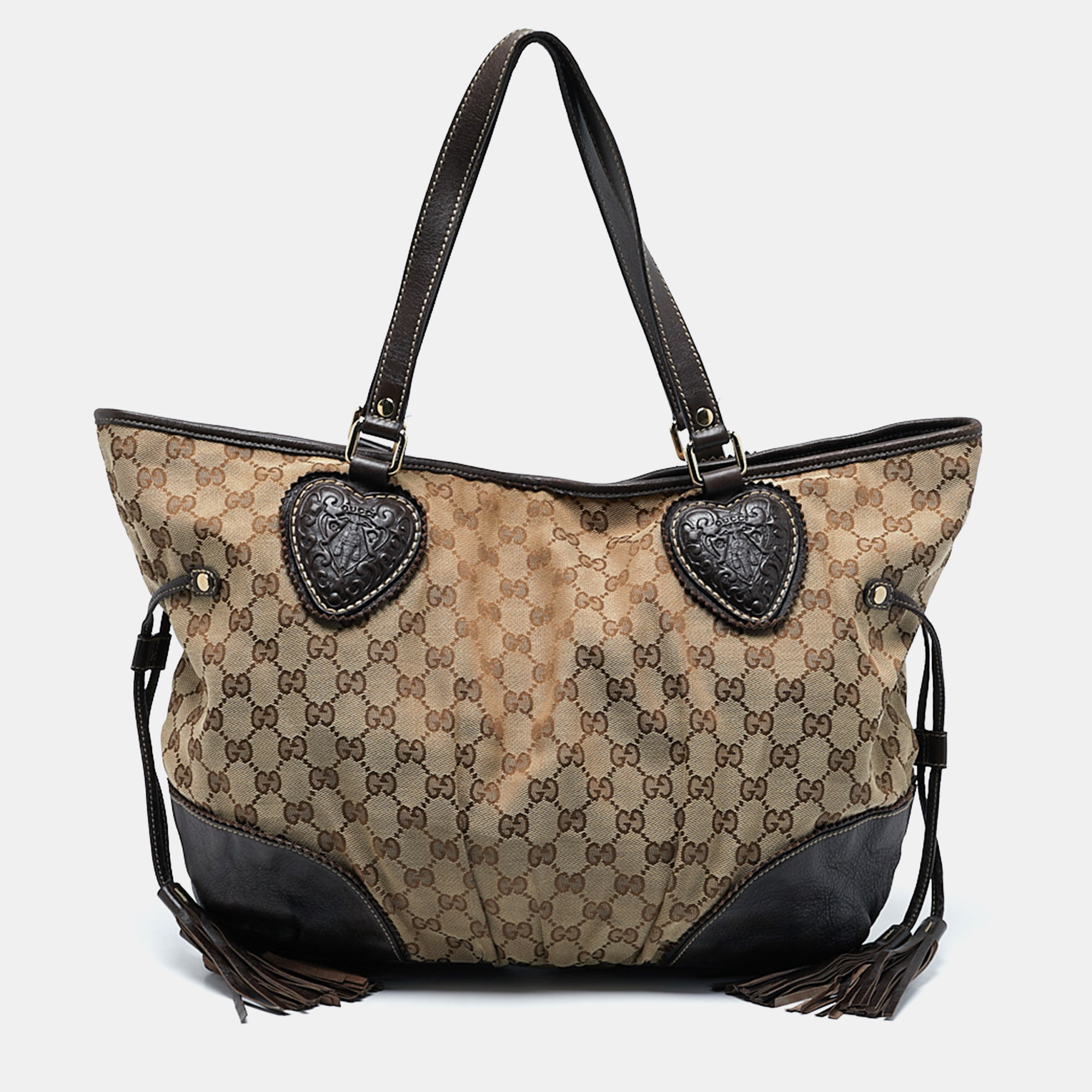 

Gucci Dark Brown/Beige GG Canvas  Tribeca Tote