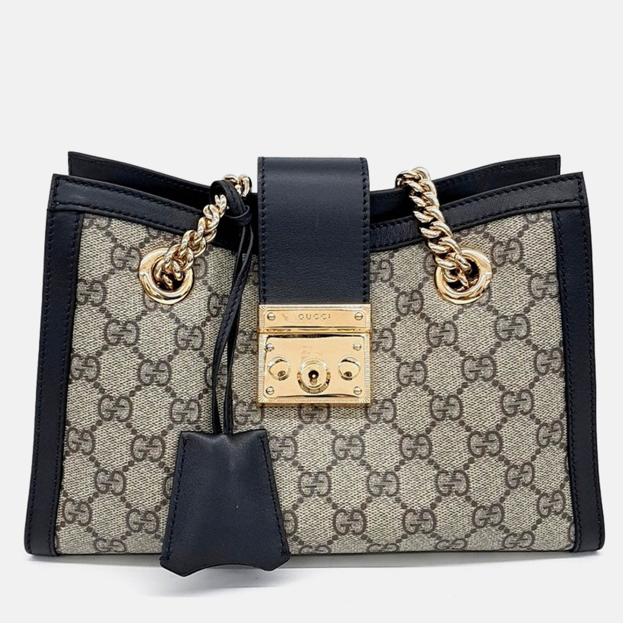 

Gucci Beige Multicolor PVC Gucci Supreme Shoulder Bag