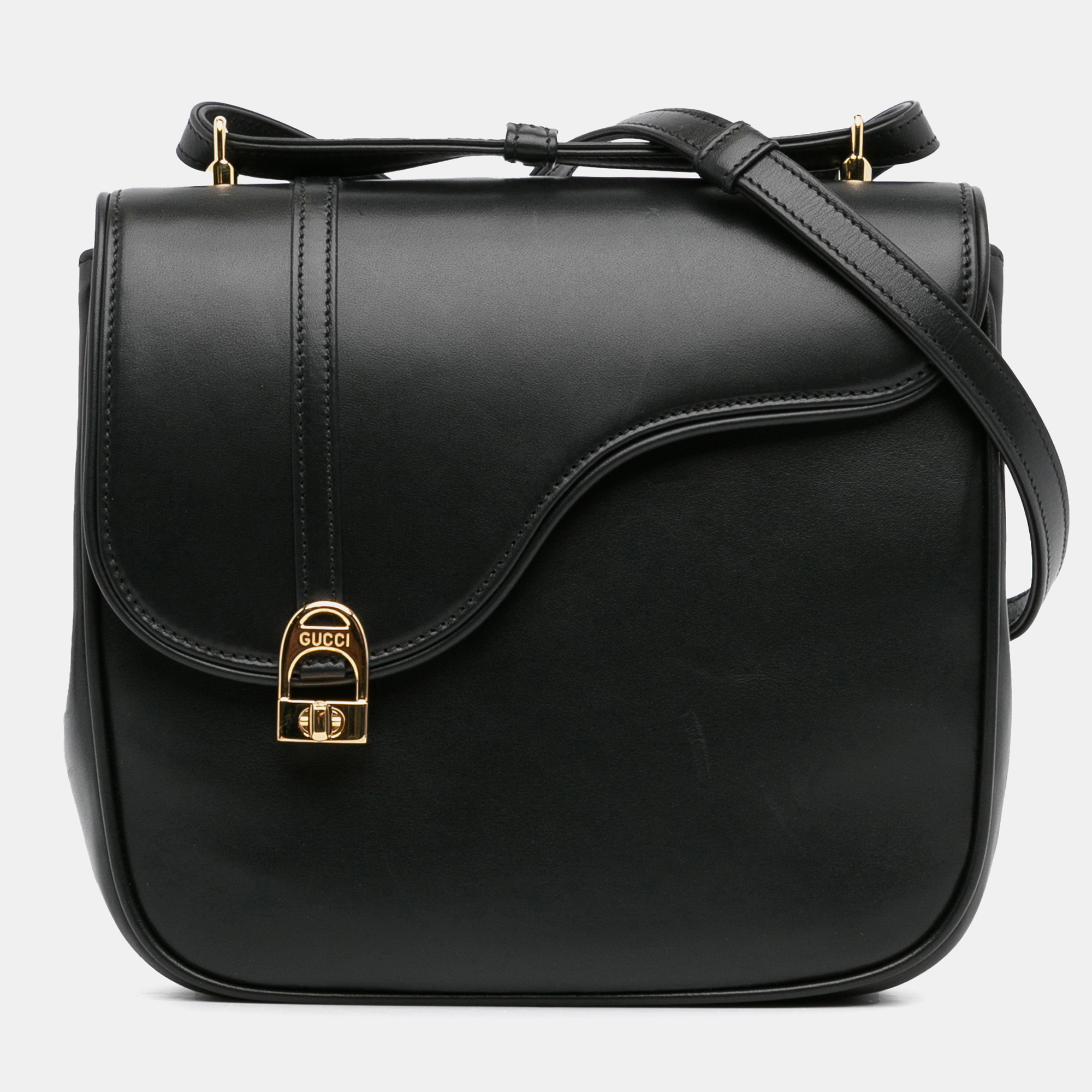 

Gucci Black Leather Gucci Leather Equestrian Crossbody