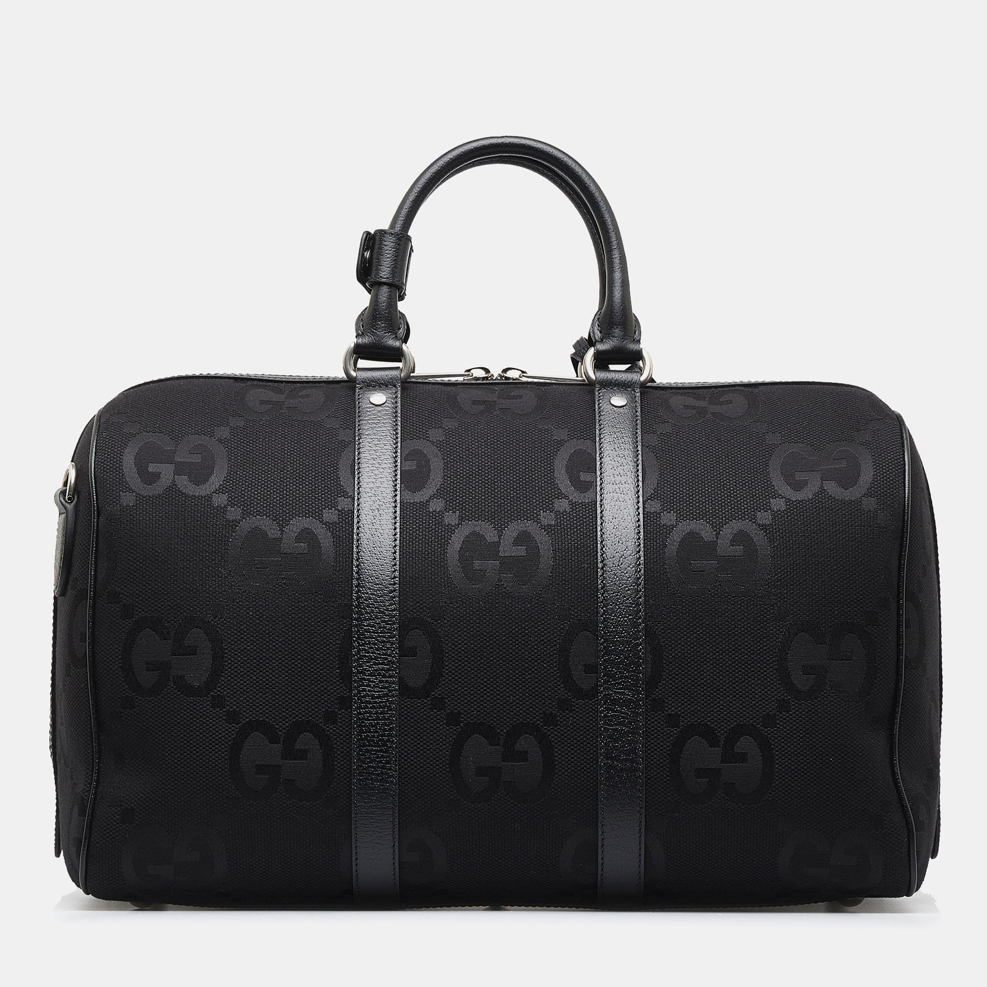 

Gucci Black Canvas Small Jumbo GG Canvas Duffle Bag