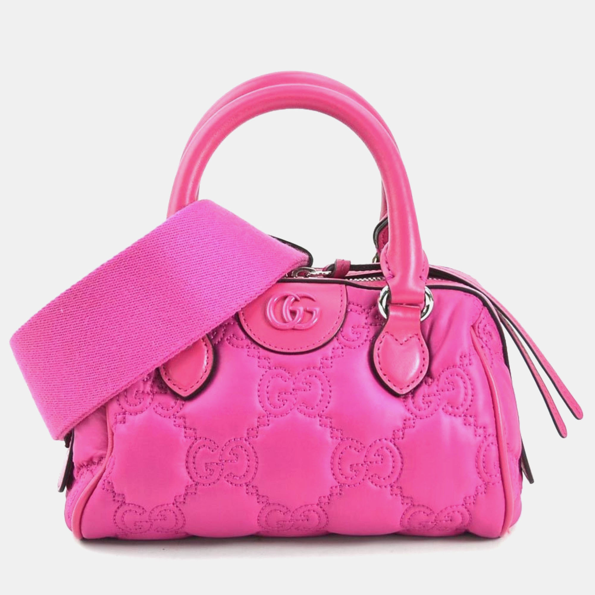 

Gucci Leather Magenta Handbag, Pink