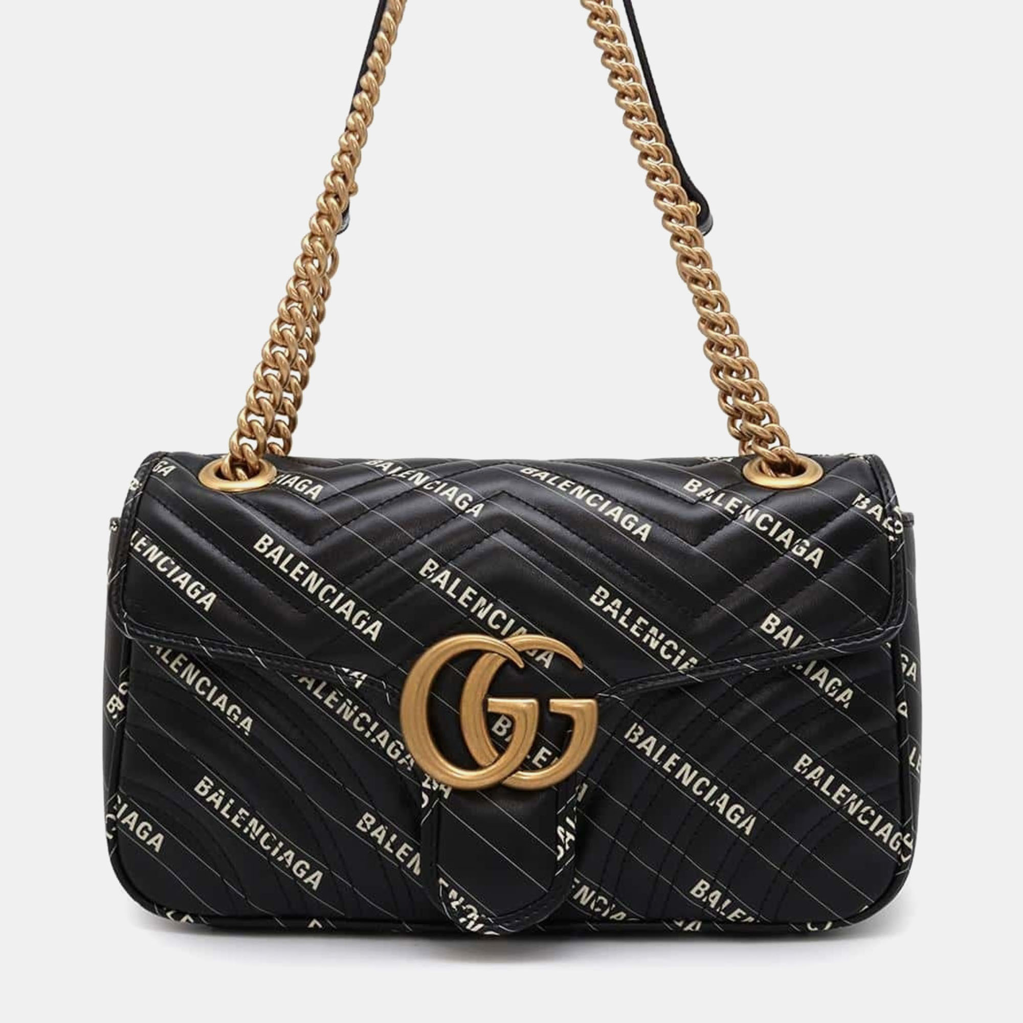 

Gucci Black Gg Marmont Shoulder Bag