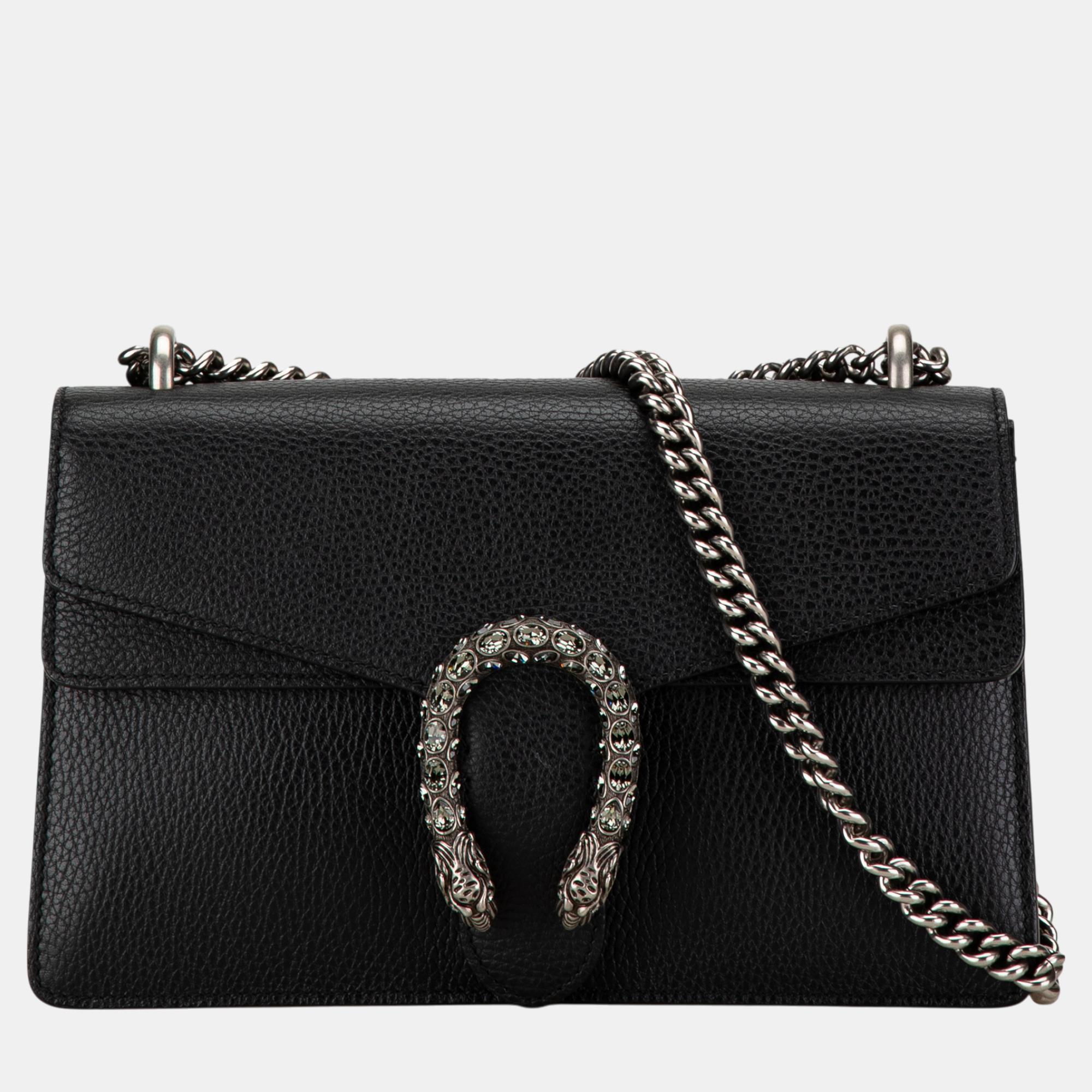 

Gucci Black Small Leather Dionysus Shoulder Bag