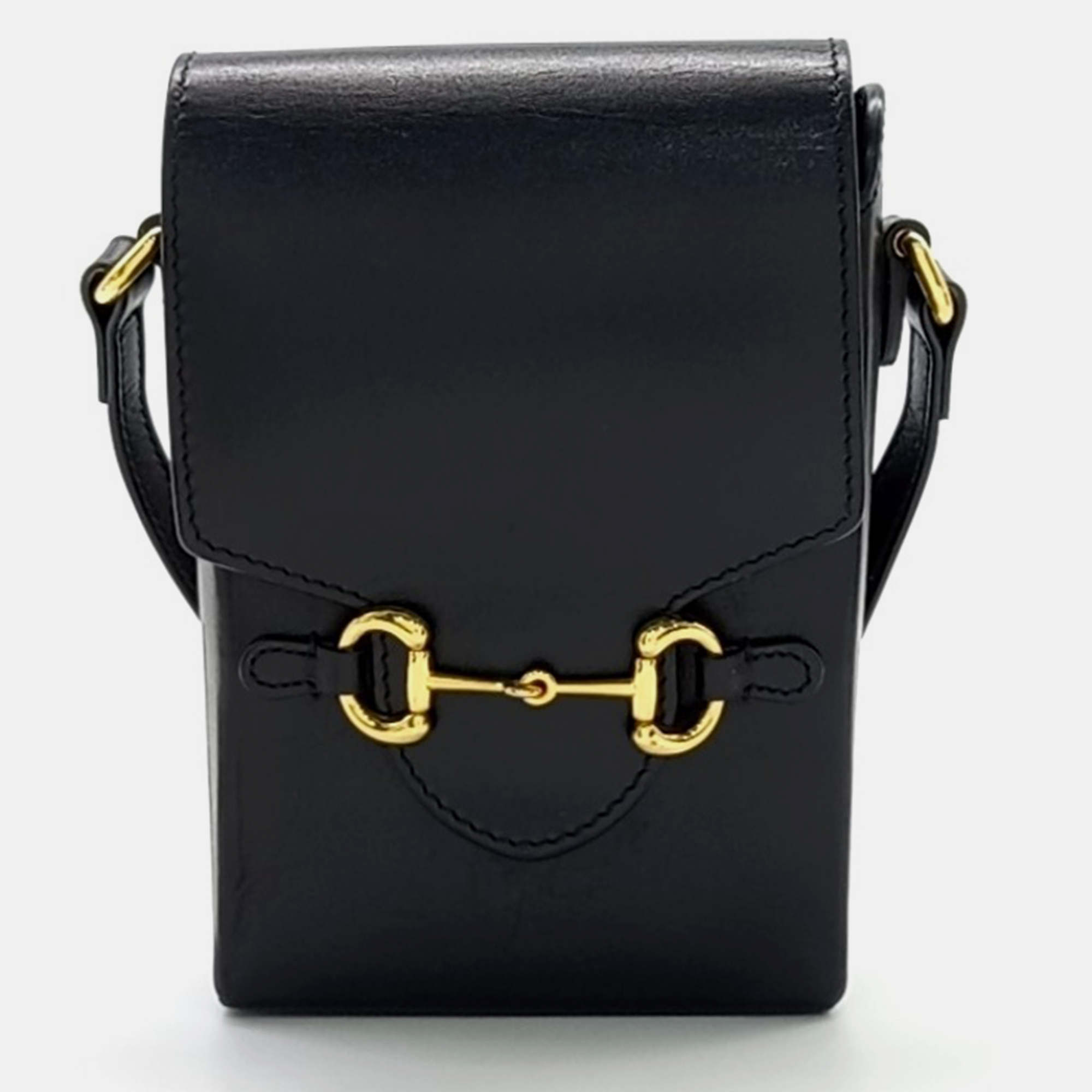 

Gucci Black Leather Horsebit 1955 Mini Bag