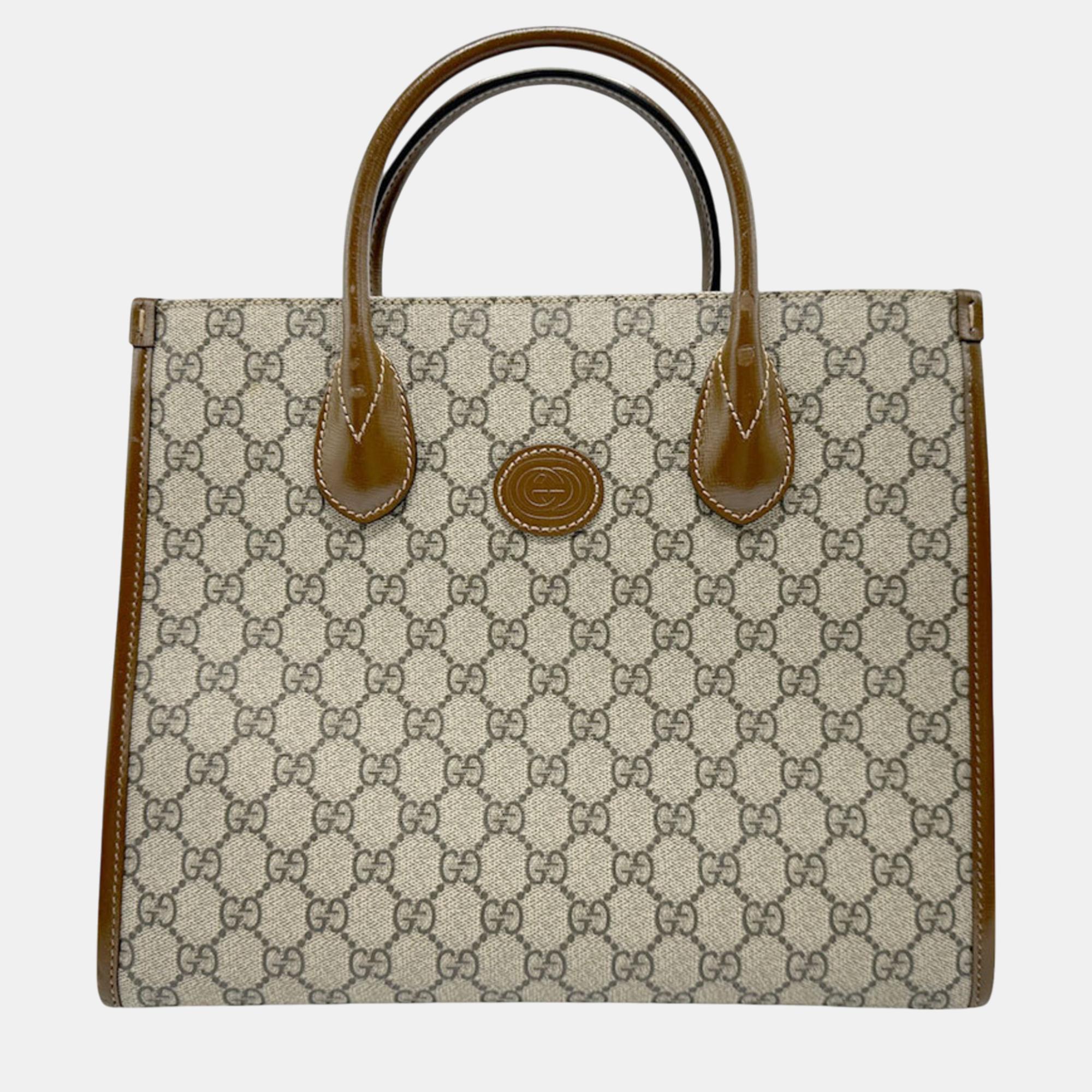 

Gucci Brown Gg Supreme Canvas Handbag