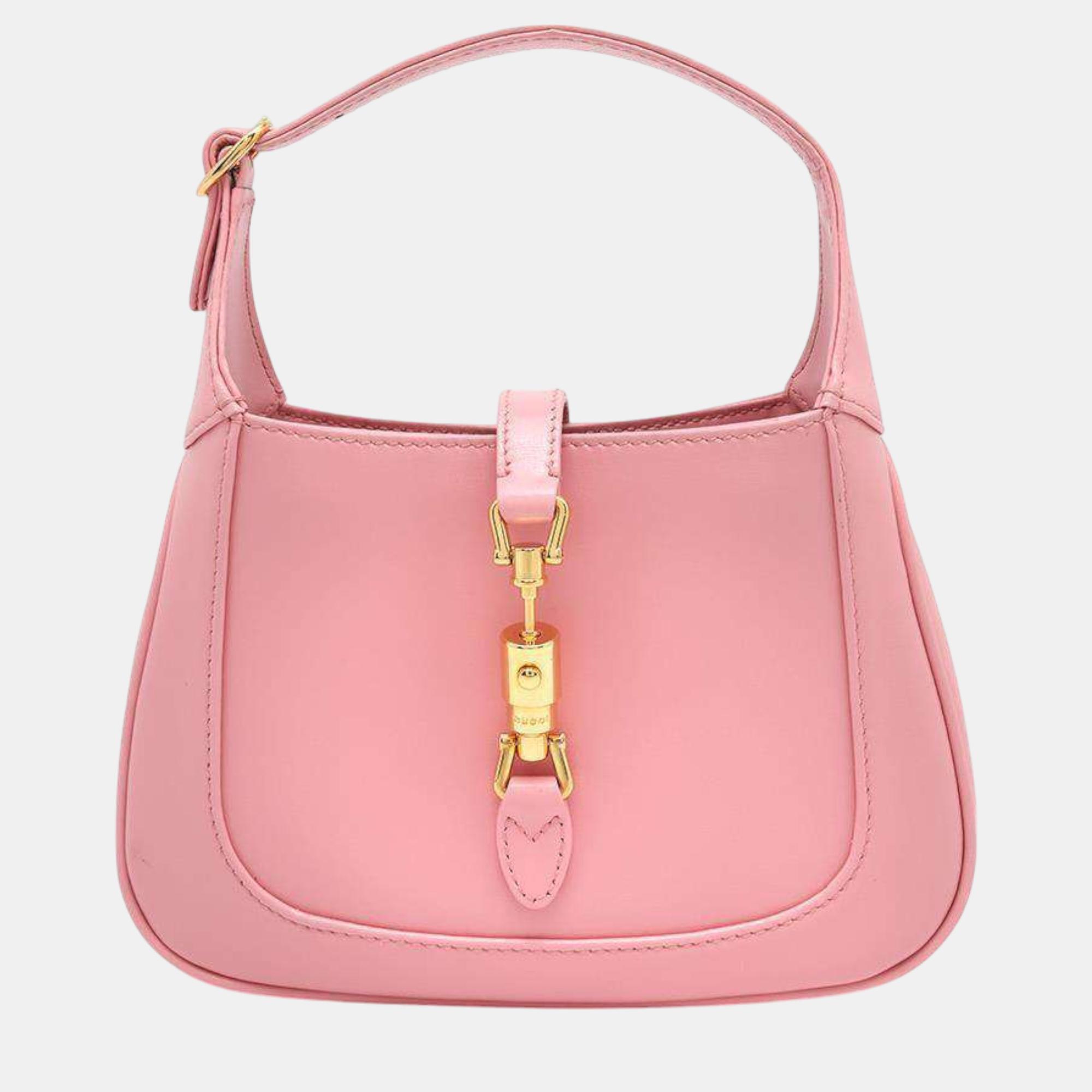 

Gucci Pink Leather Jackie 1961 Shoulder Bag