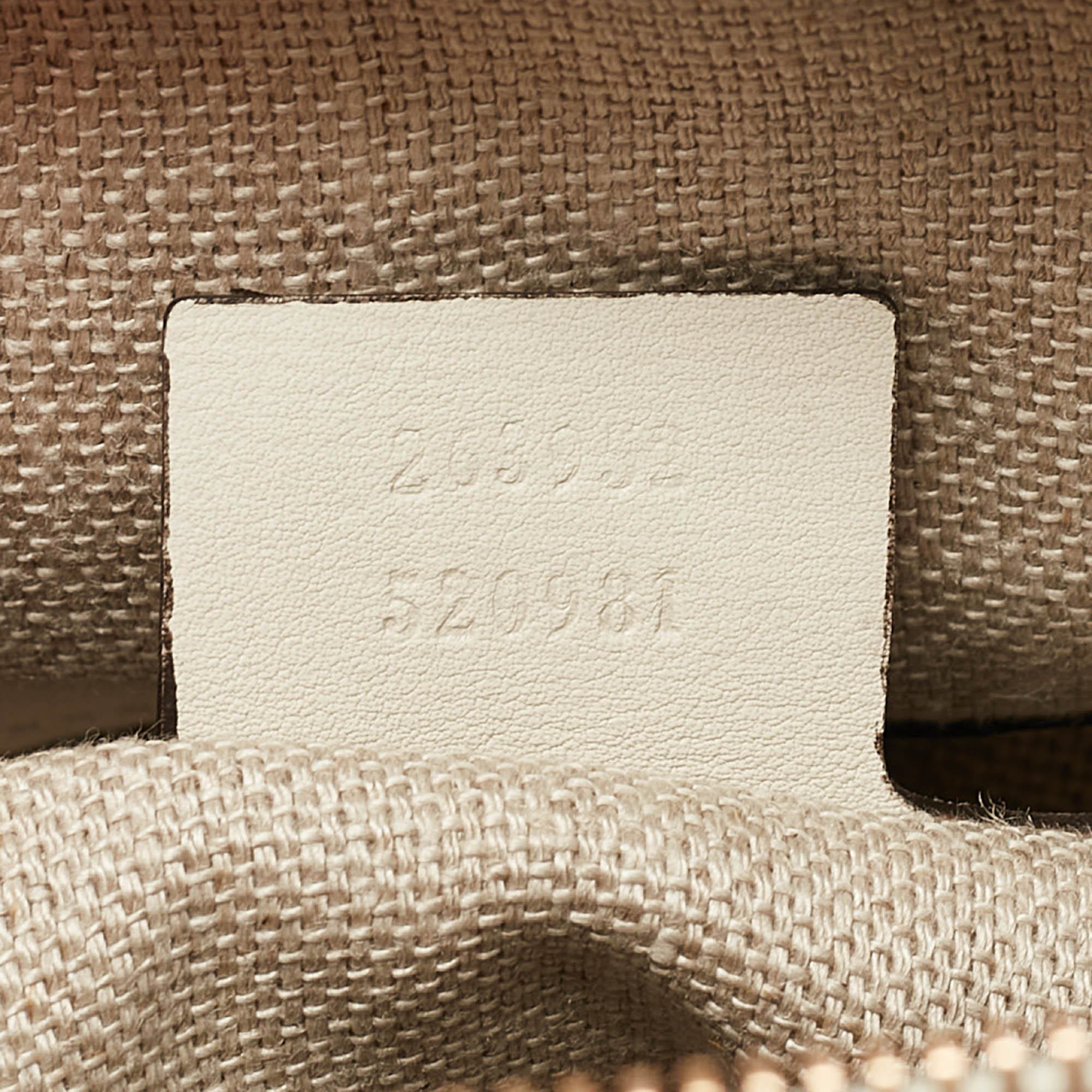 Gucci Off White Leather Medium Handmade Shoulder Bag 