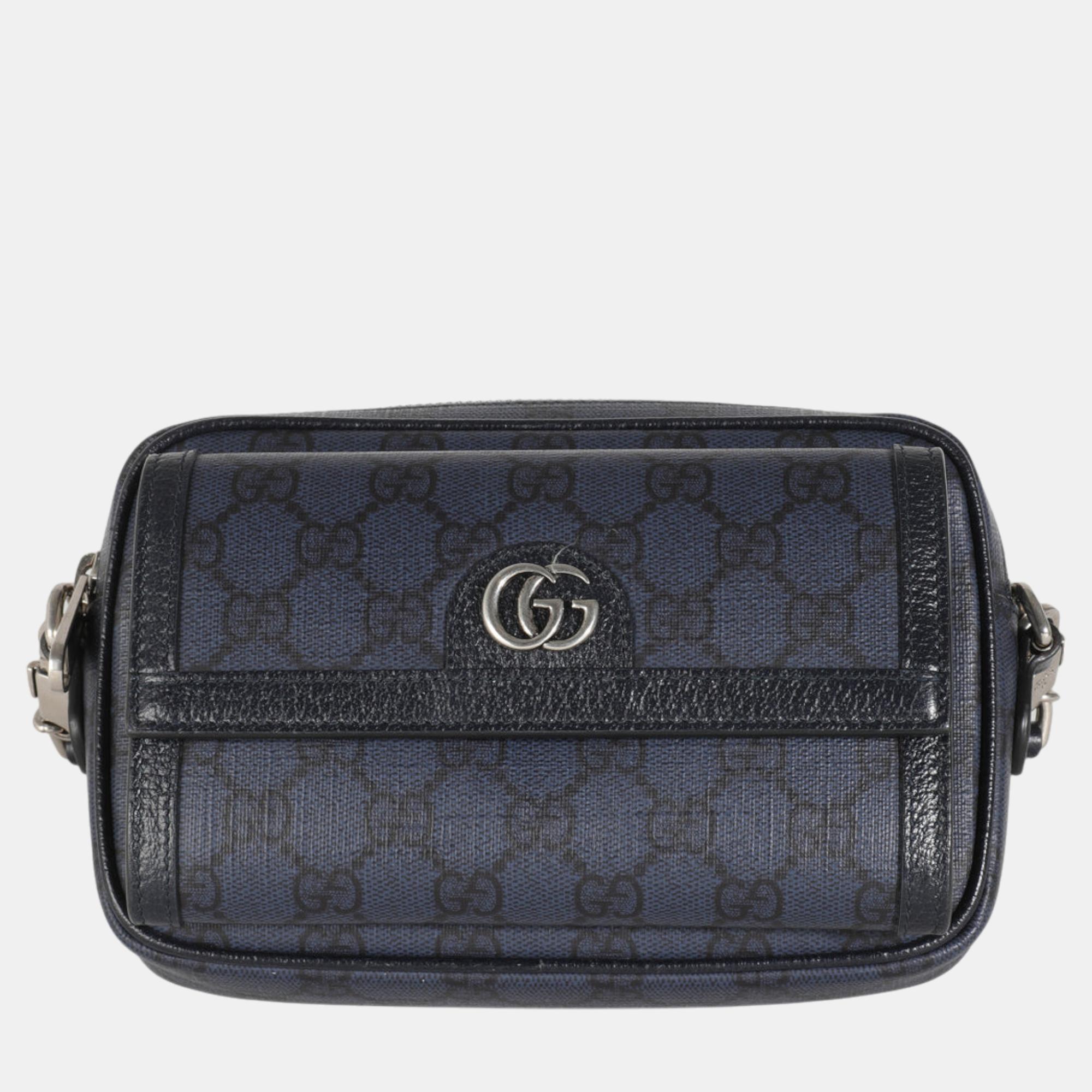 

Gucci Navy Supreme Tender Small Ophidia Crossbody, Navy blue