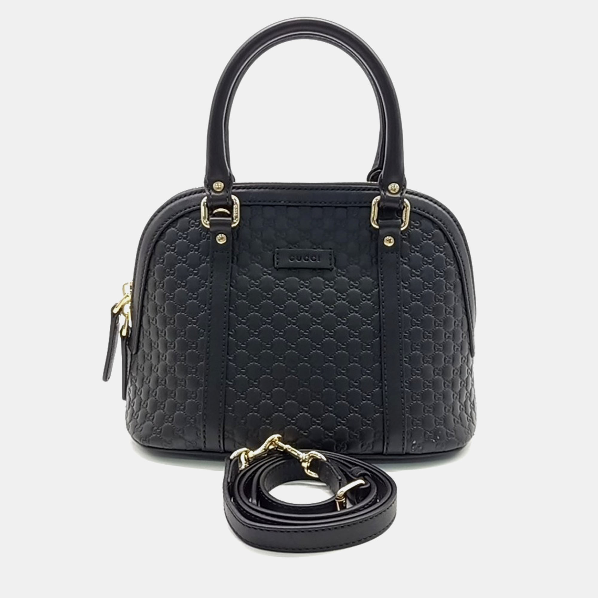 

Gucci Black Leather Micro Cimaline Mini Dome bag