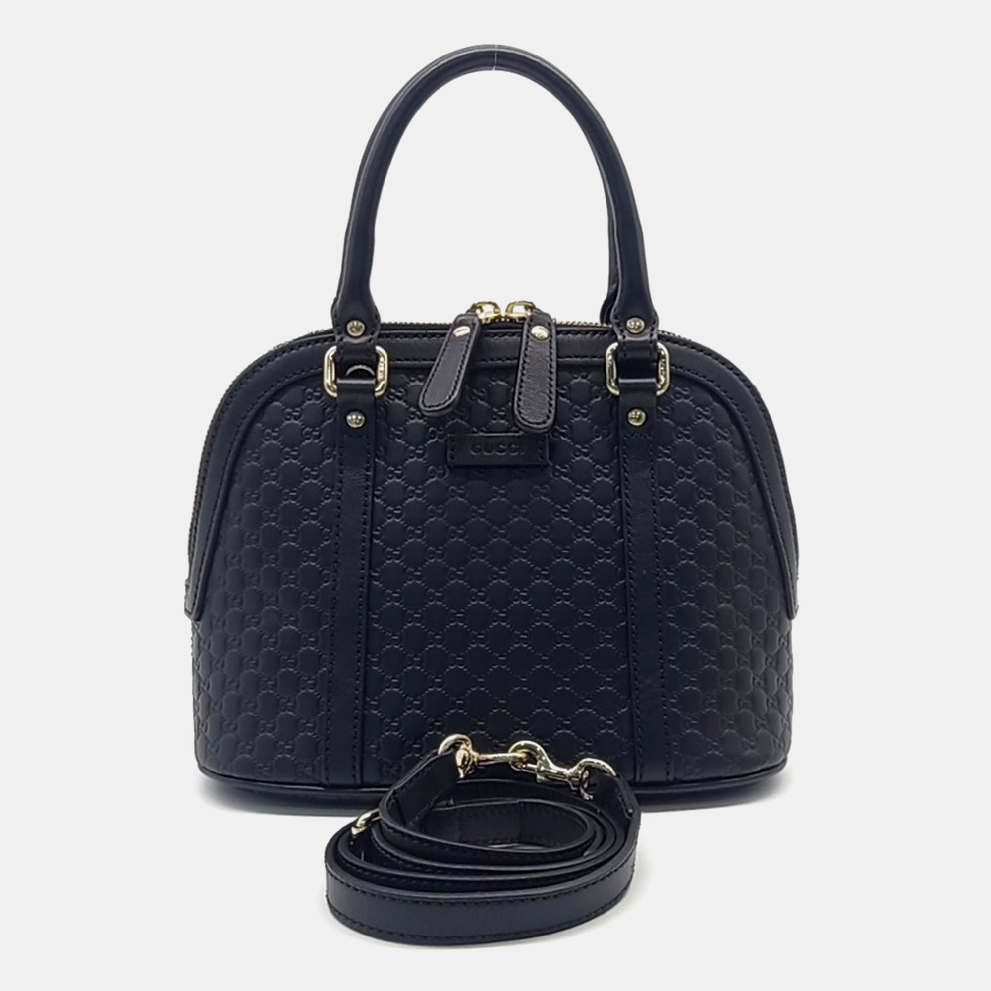 

Gucci Black Leather Micro Cimaline Mini Dome bag