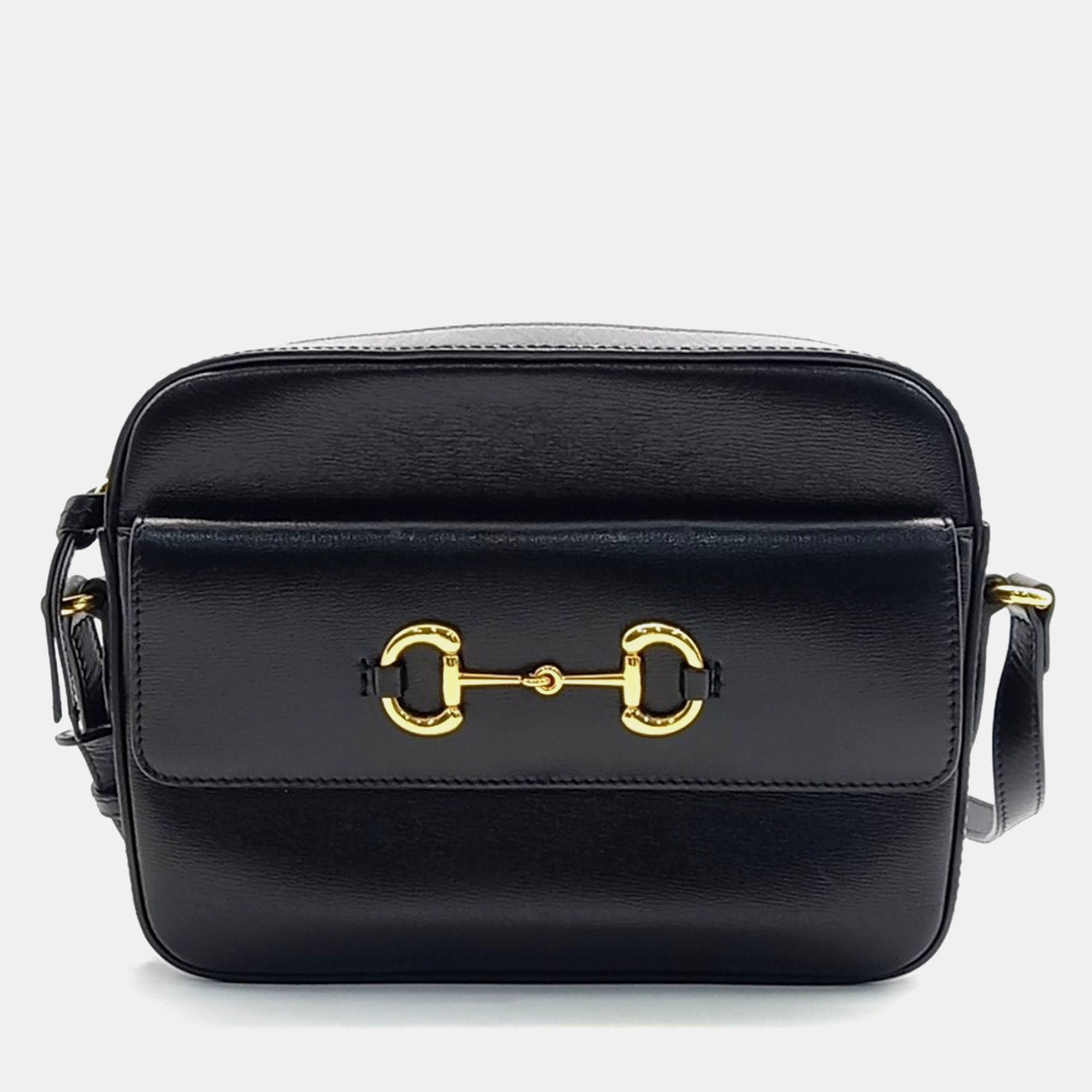 

Gucci Black Leather 1955 Horsebit Small Crossbody Bag