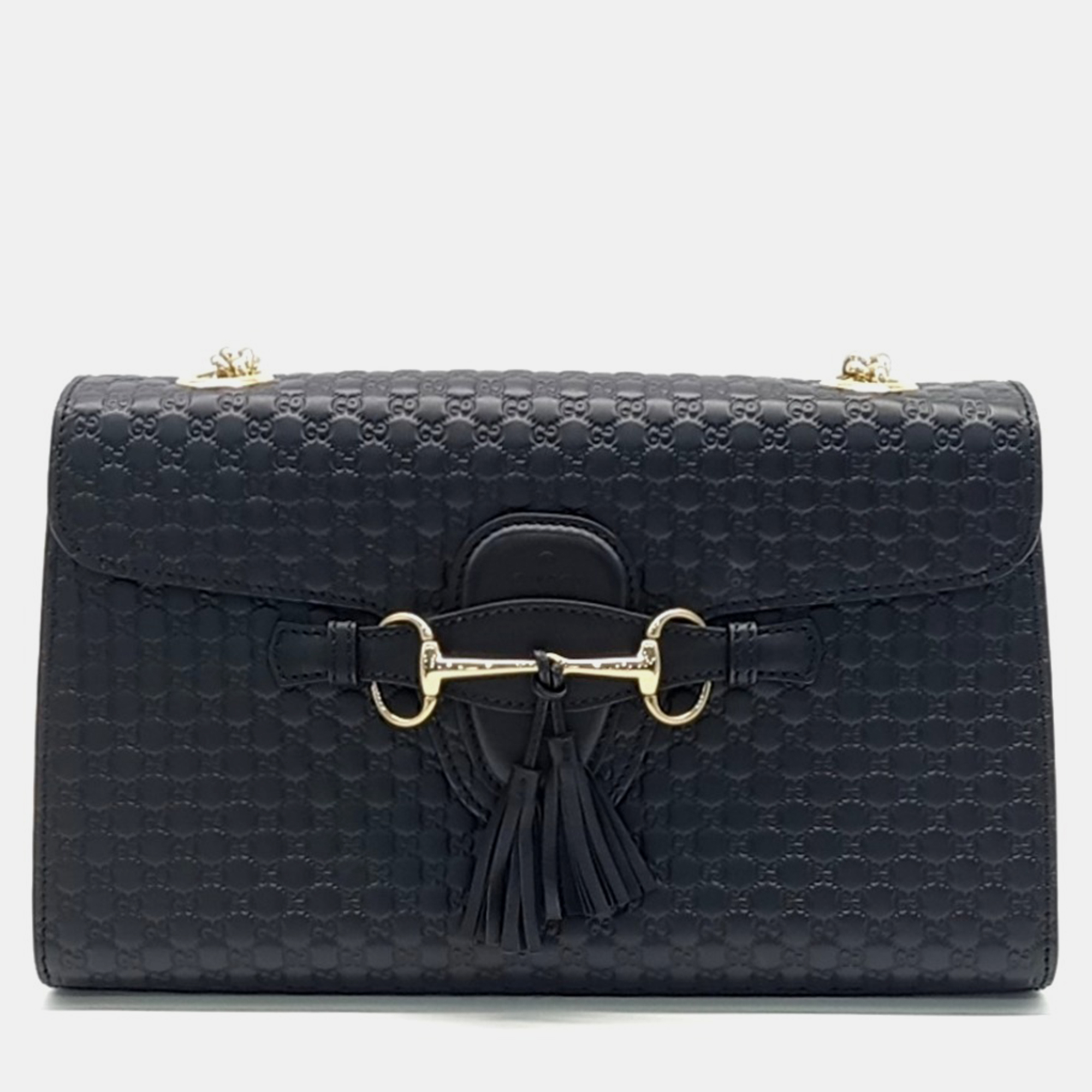 

Gucci Black Leather Micro Cimaline Emily Bag