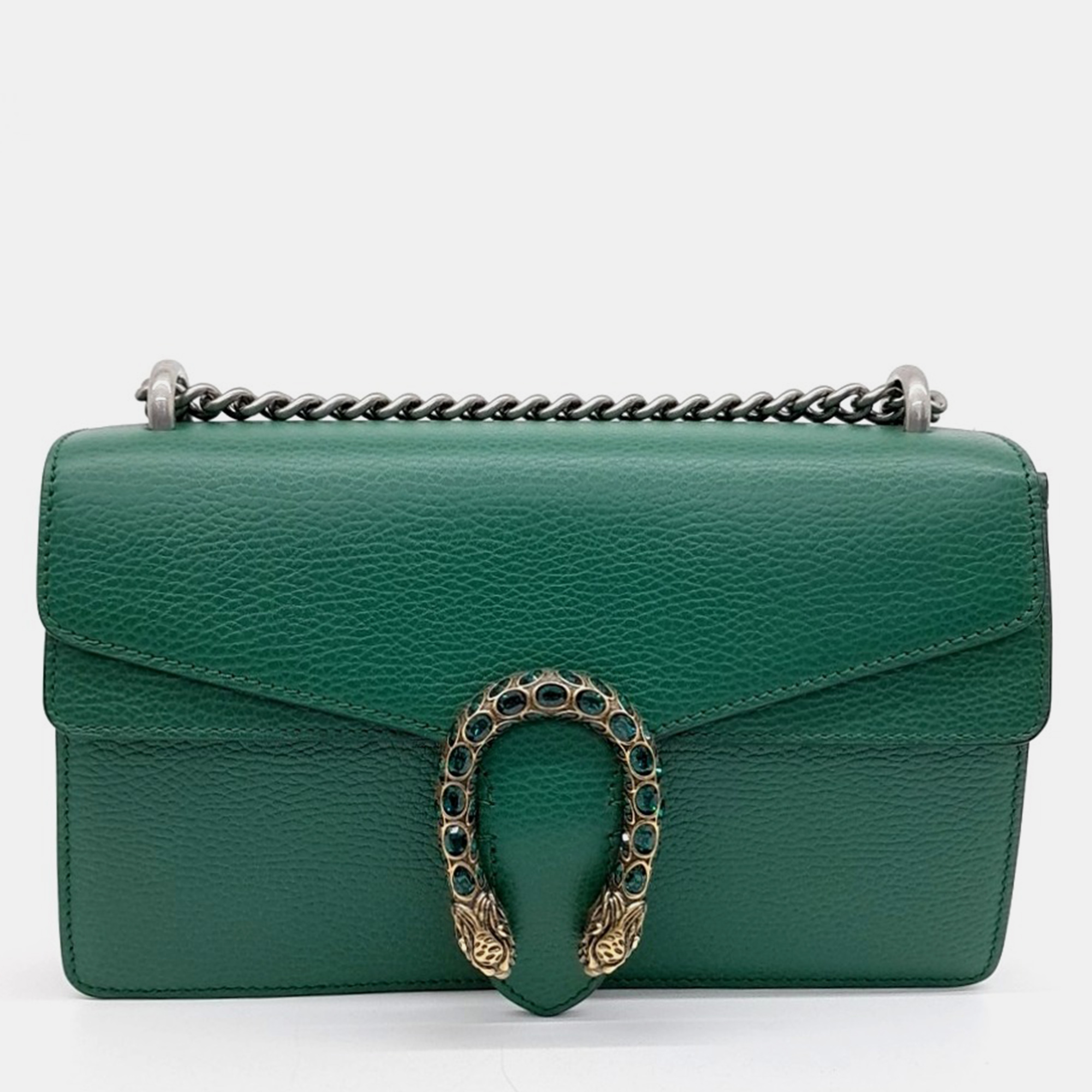 

Gucci Green Leather Dionysus Chain Shoulder Bag