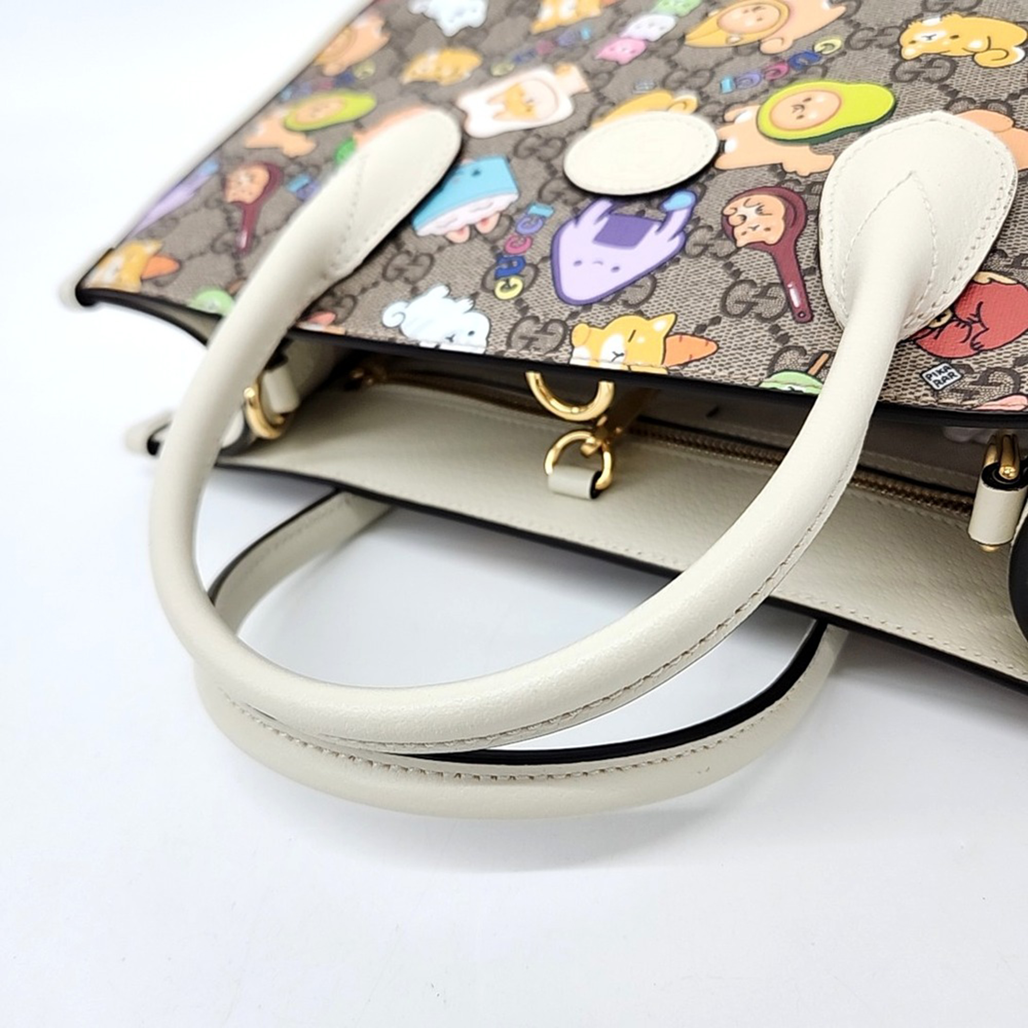 Gucci Multicolor PVC 100 Small Tote And Shoulder Bag 