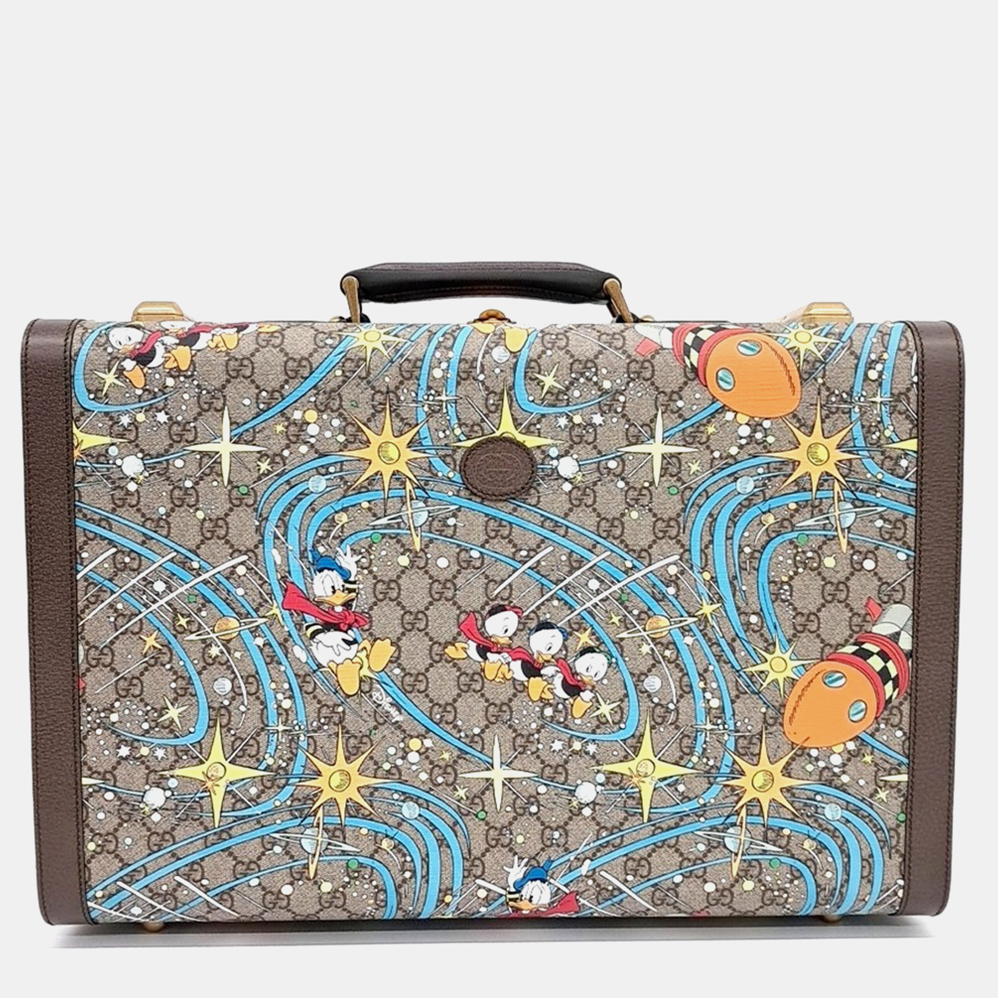 

Gucci Brown GG Supreme X Disney Suitcase Bag, Multicolor