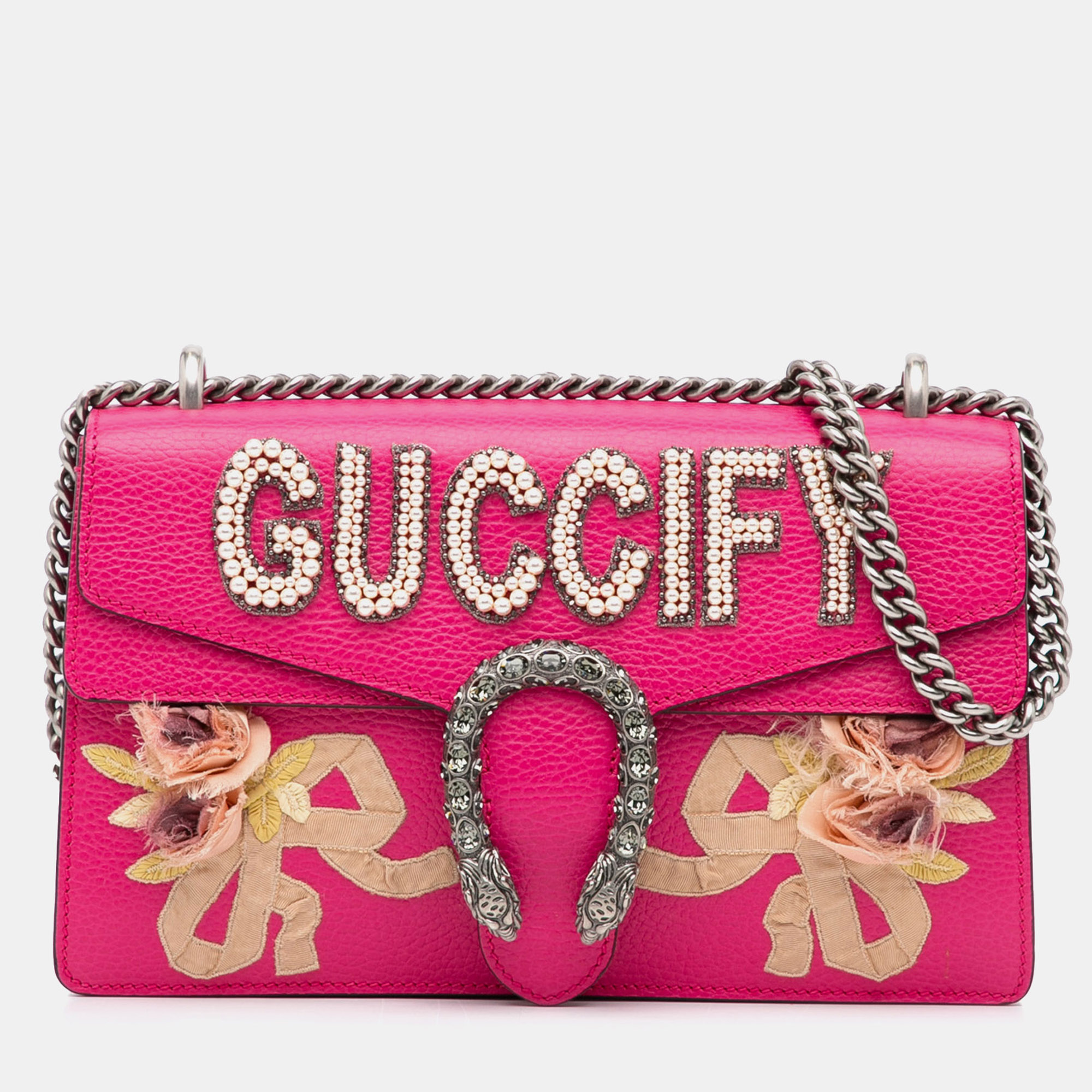 

Gucci Pink Small Guccify Dionysus Shoulder Bag