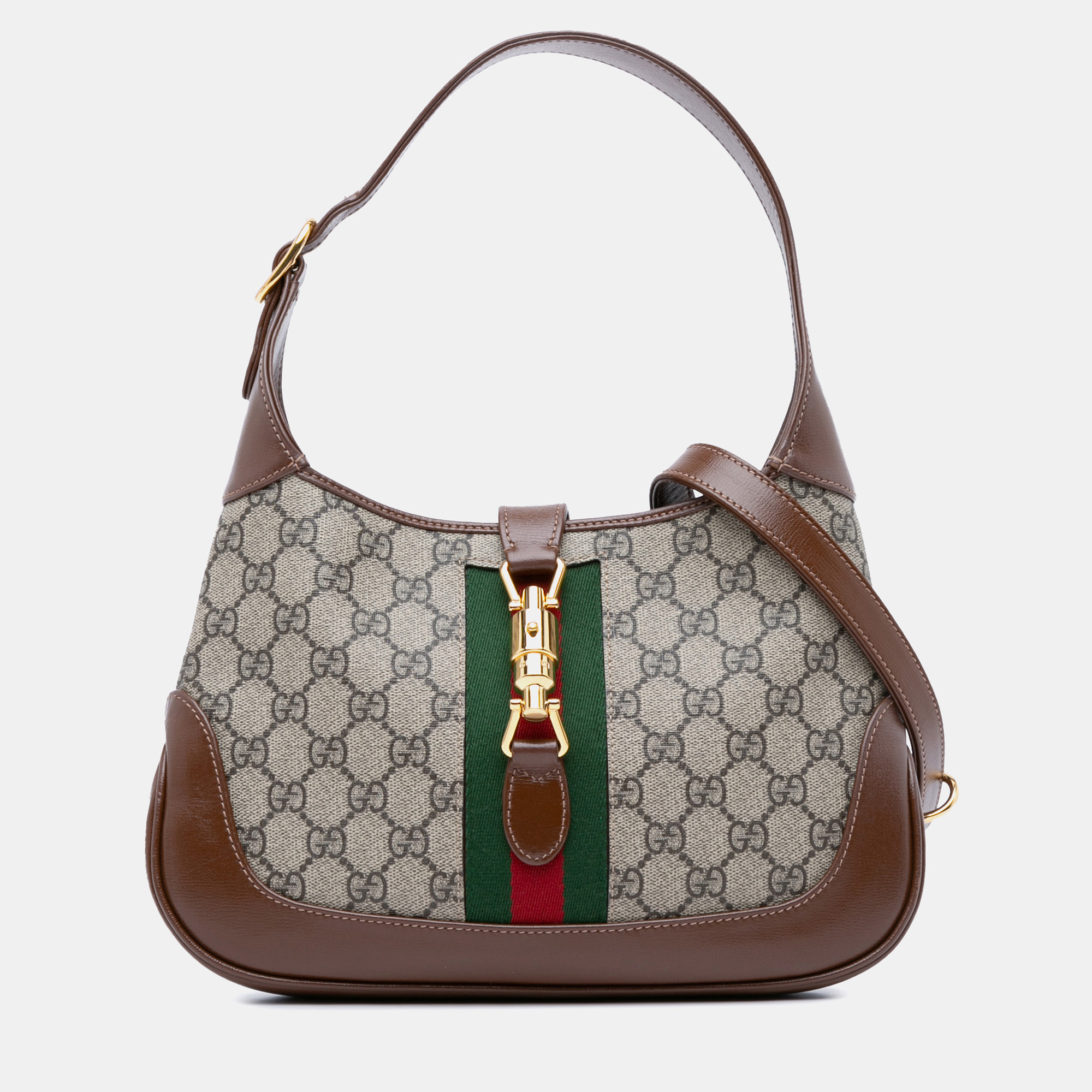 

Gucci Brown Small GG Supreme Jackie 1961 Crossbody