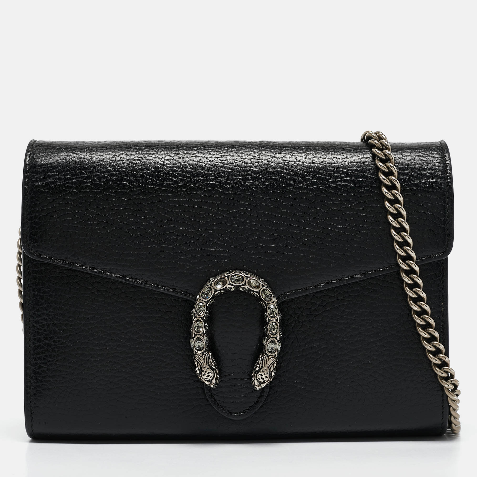 

Gucci Black Leather Mini Dionysus Shoulder Bag