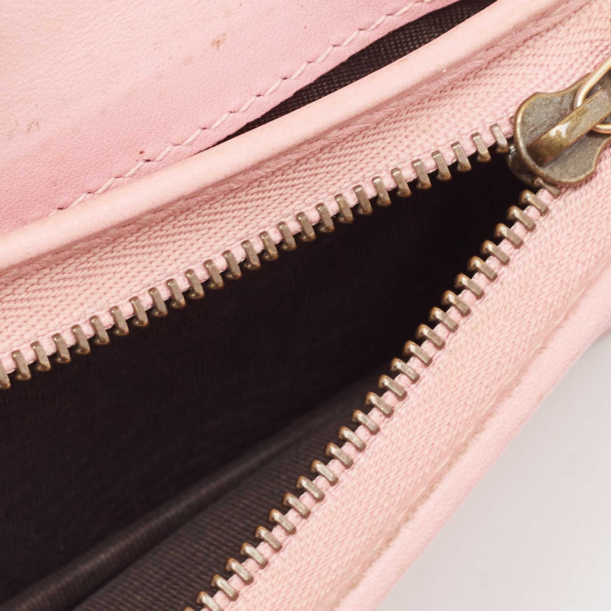 Gucci Multicolor Leather Stripe Queen Margaret Card Case 