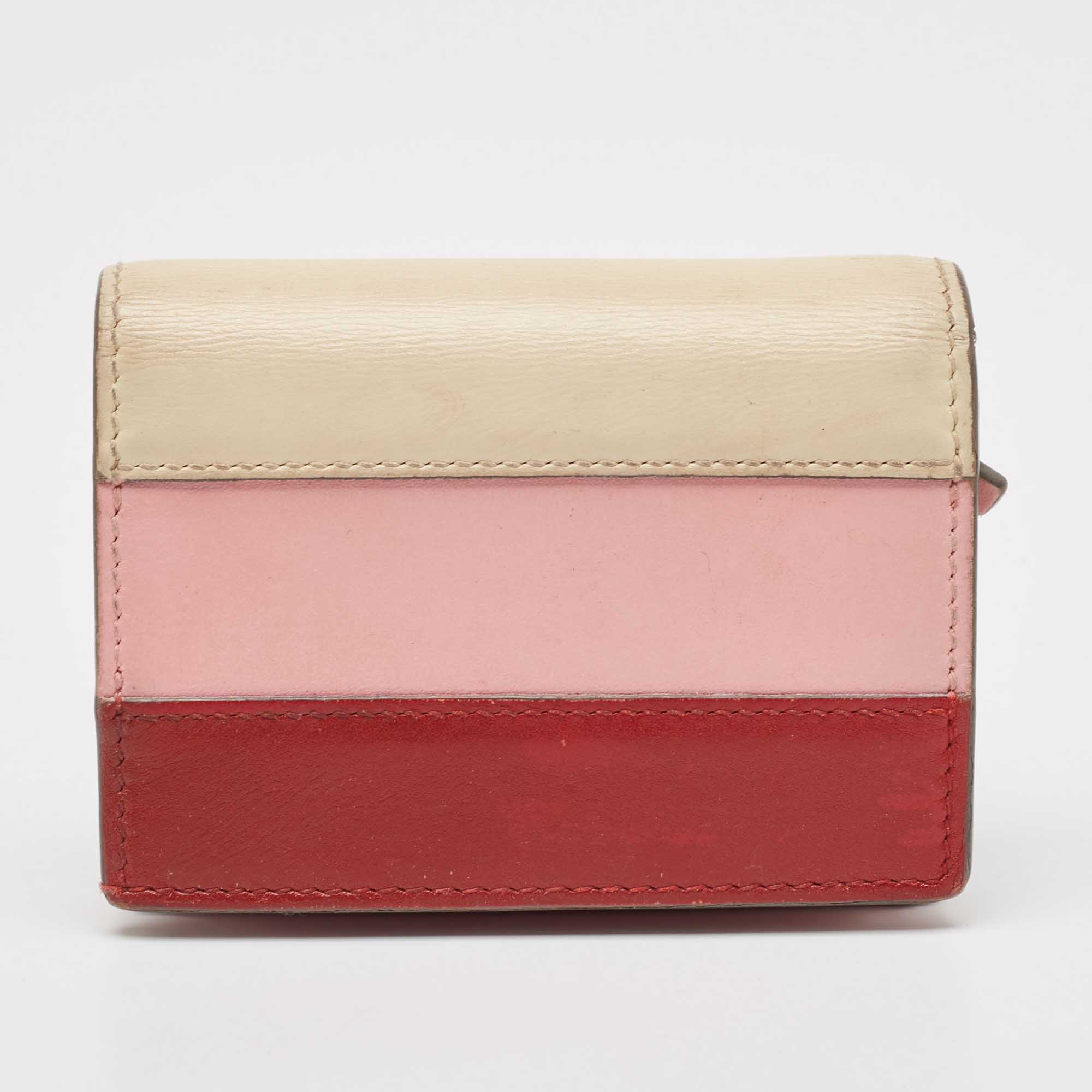 Gucci Multicolor Leather Stripe Queen Margaret Card Case 