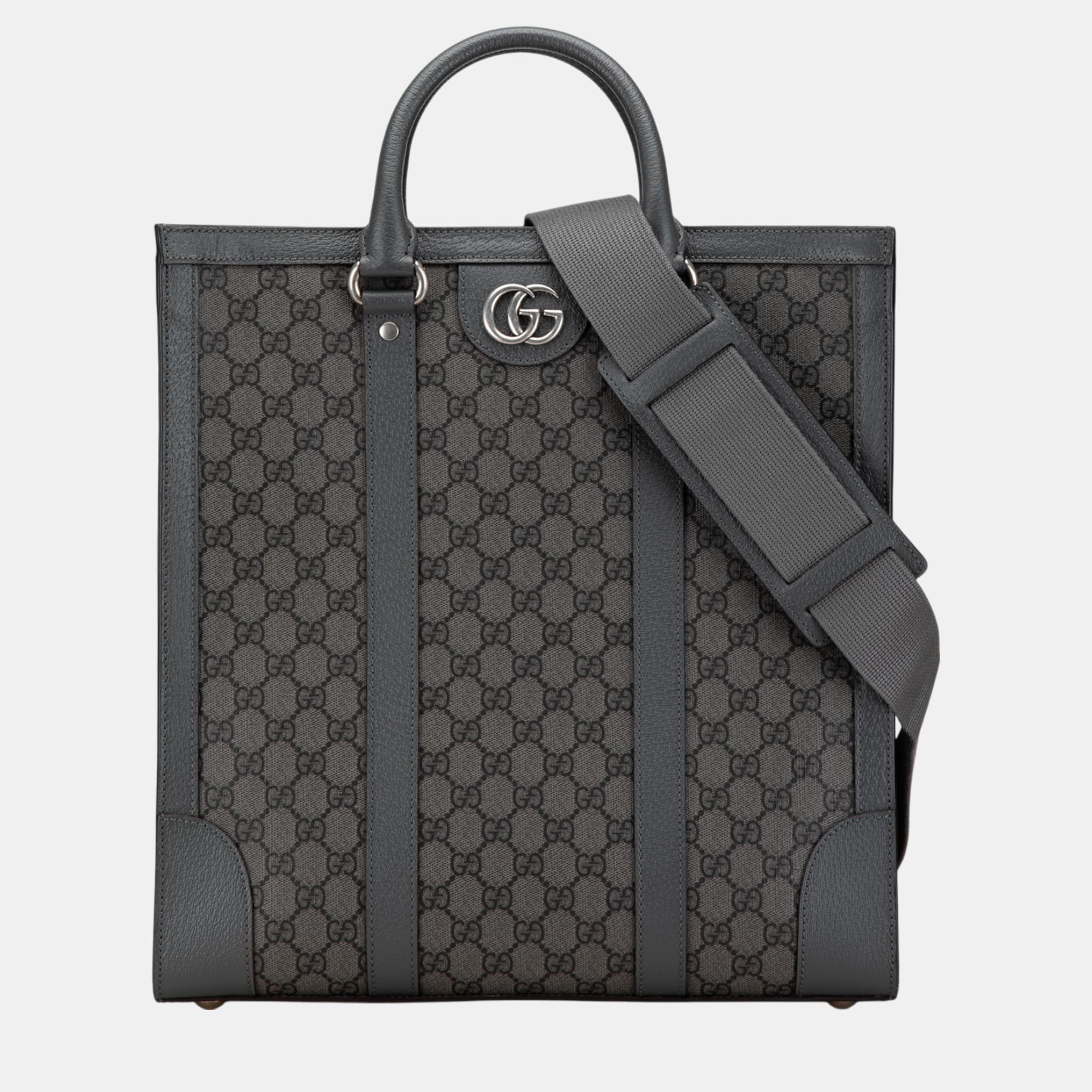 

Gucci Grey Medium GG Supreme Ophidia Satchel