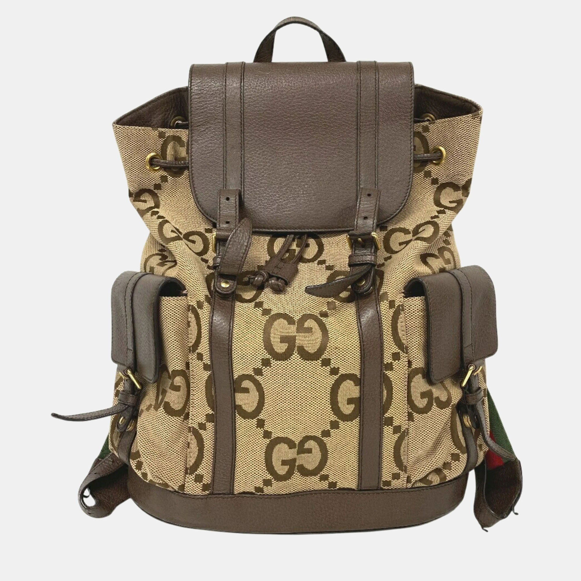 

Gucci Brown Jumbo GG Backpack