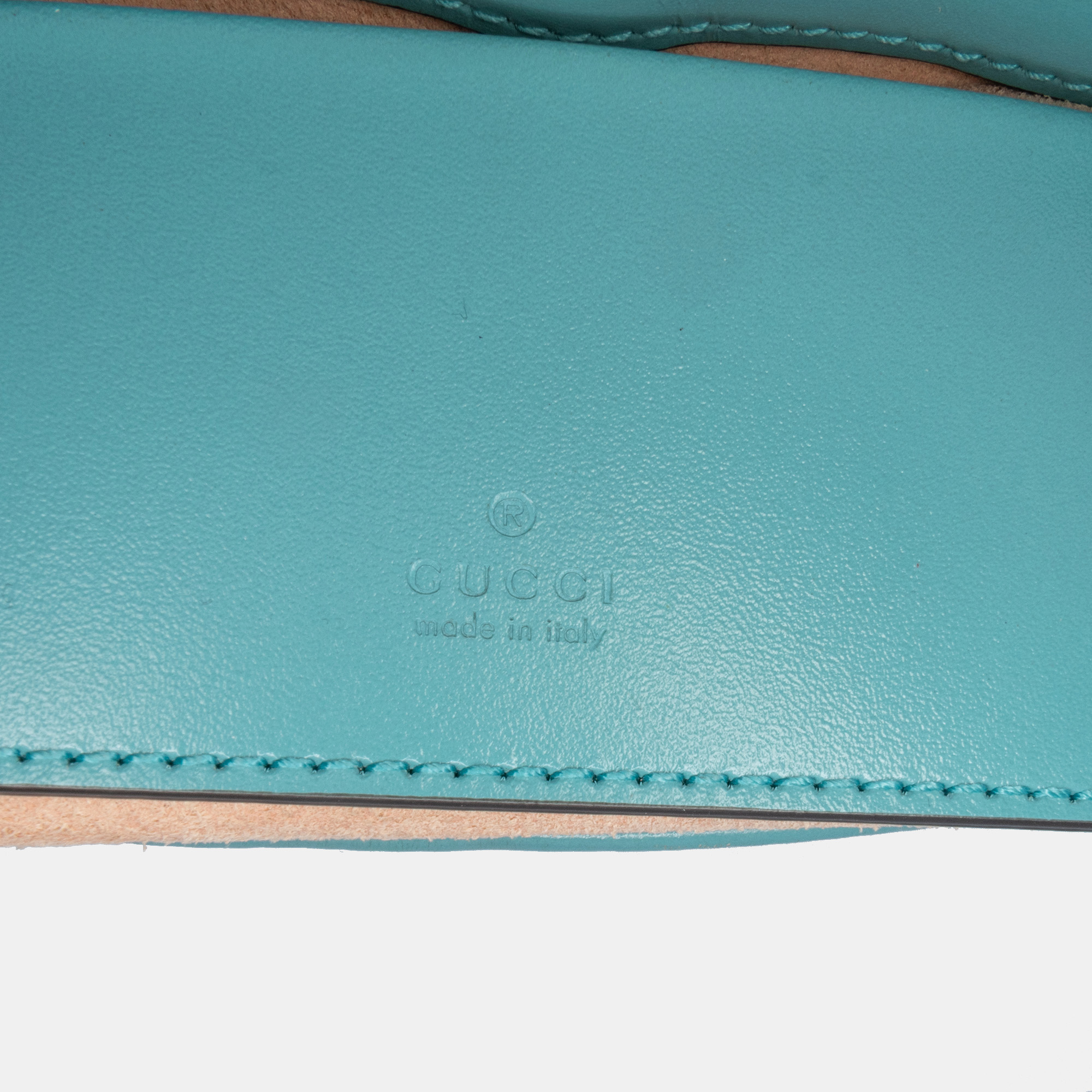 Gucci Blue Mini Jackie 1961 Leather Satchel 