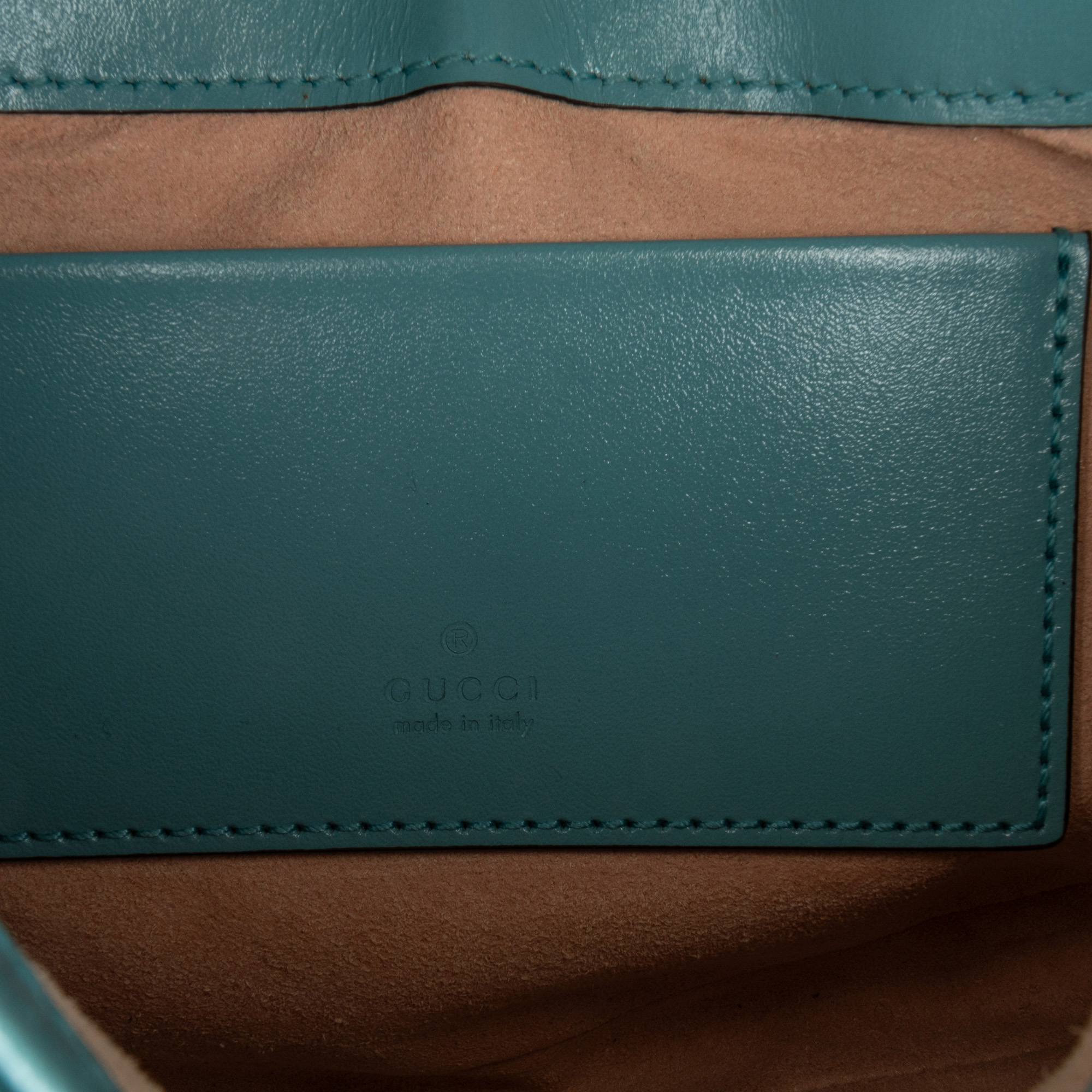 Gucci Blue Mini Jackie 1961 Leather Satchel 