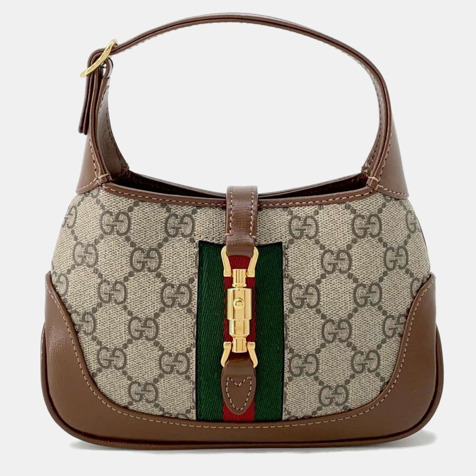 

Gucci Beige/Brown GG Supreme Canvas Mini Jackie 1961 Bag