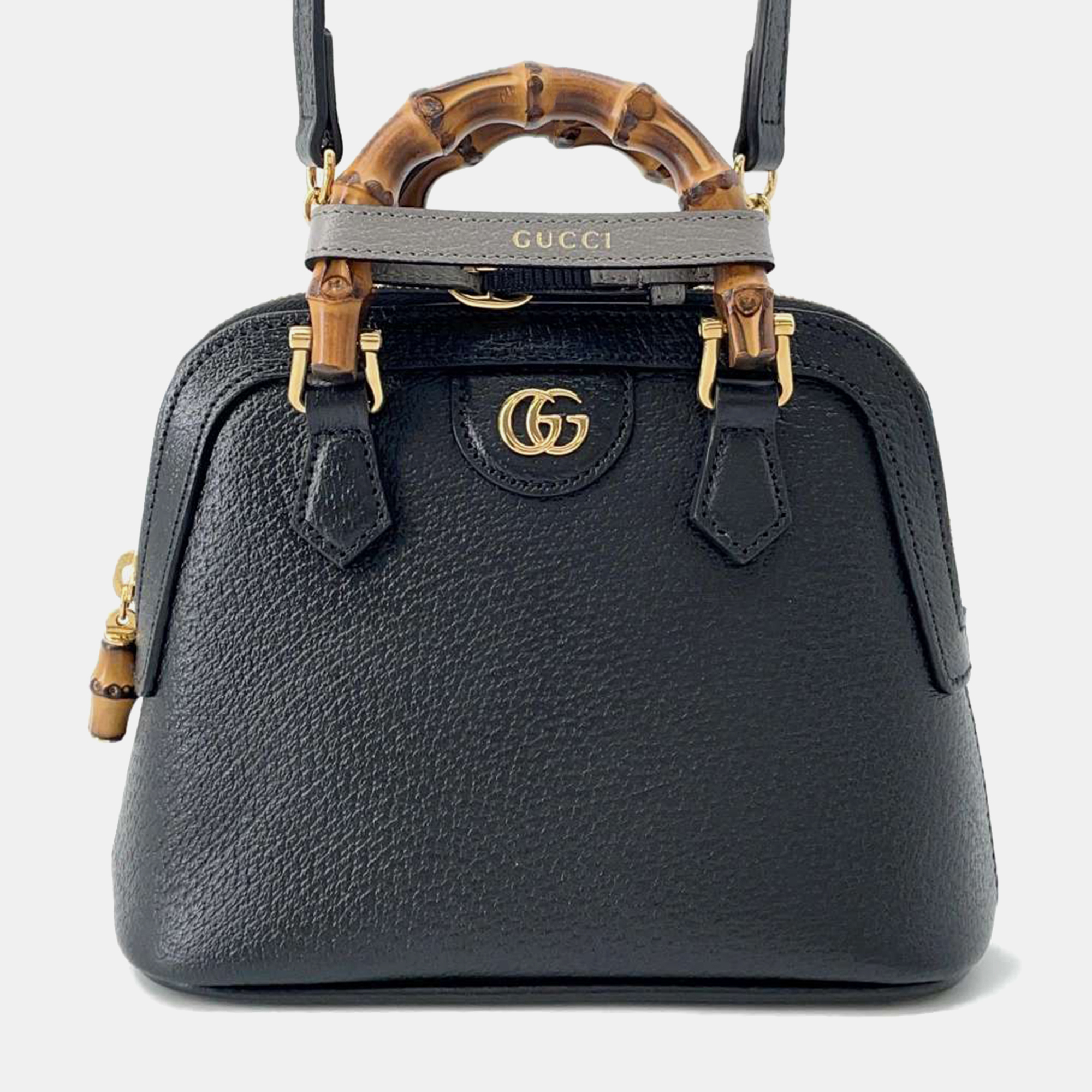 

Gucci Diana Bamboo 2Way shoulder Black Leather